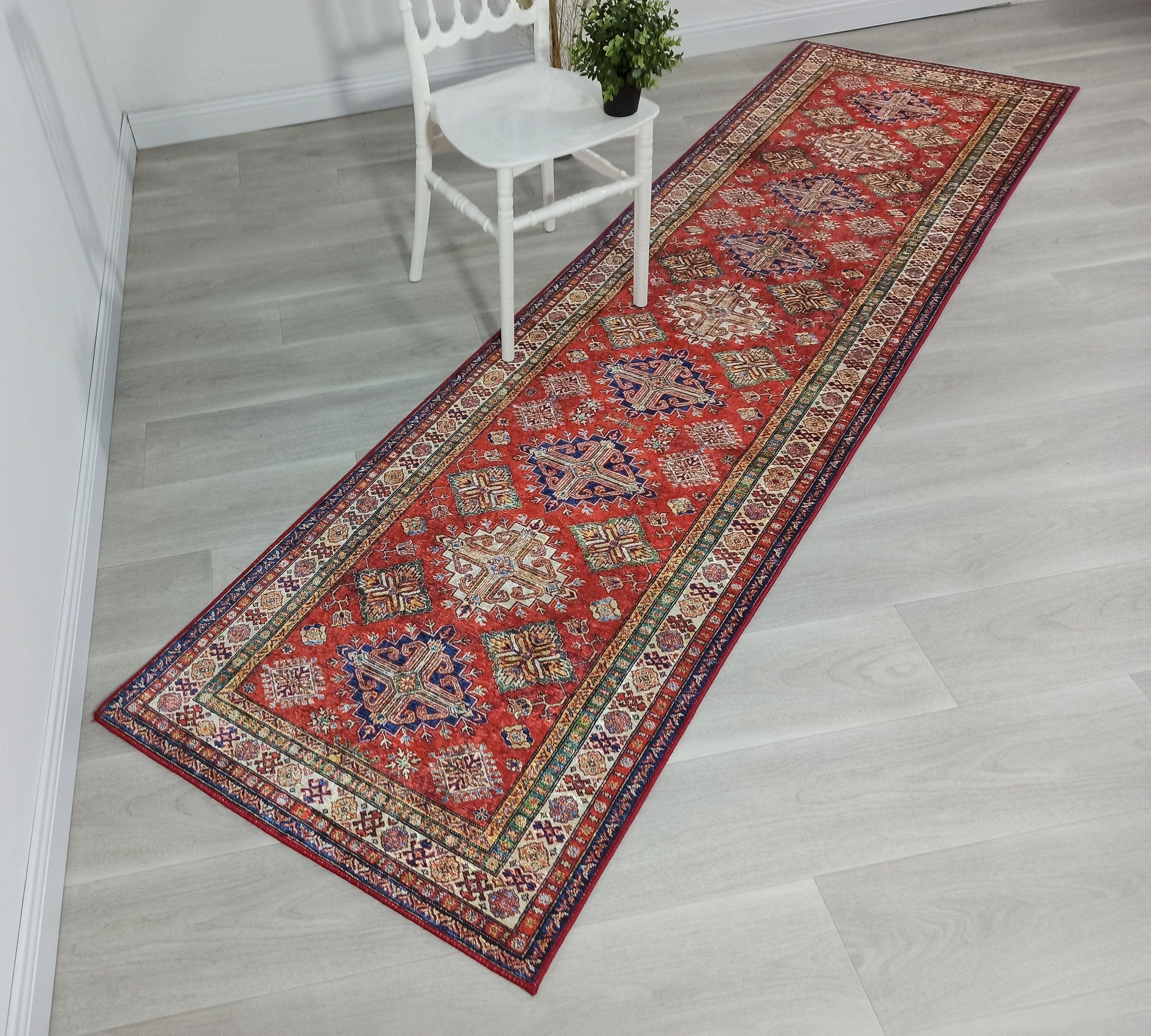 Anan Rug Red Ethnic Turkish Rug