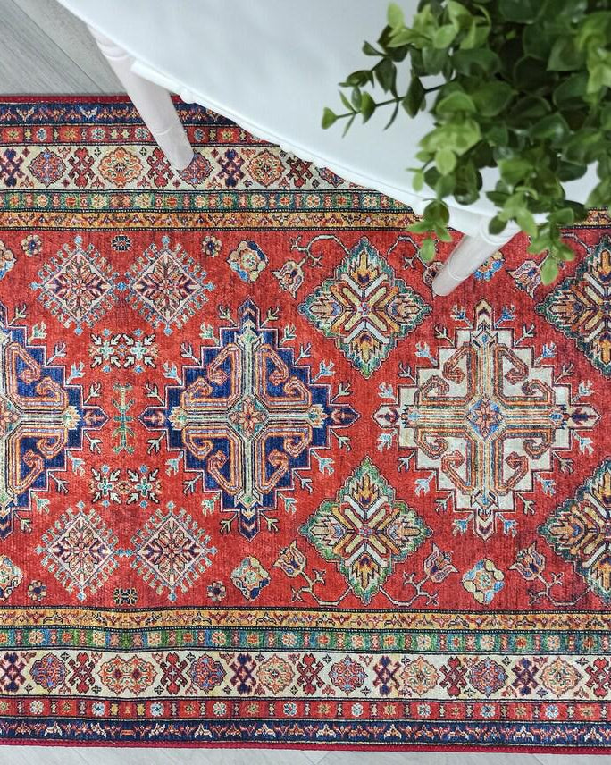 Anan Rug Red Ethnic Turkish Rug