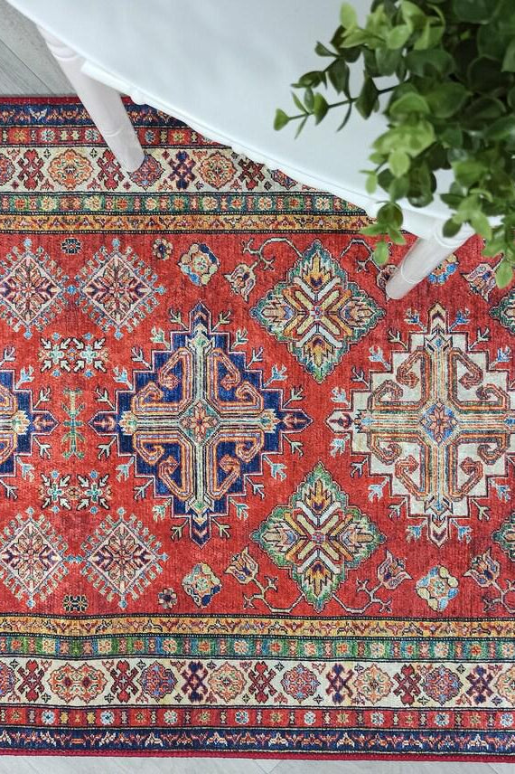 Anan Rug Red Ethnic Turkish Rug