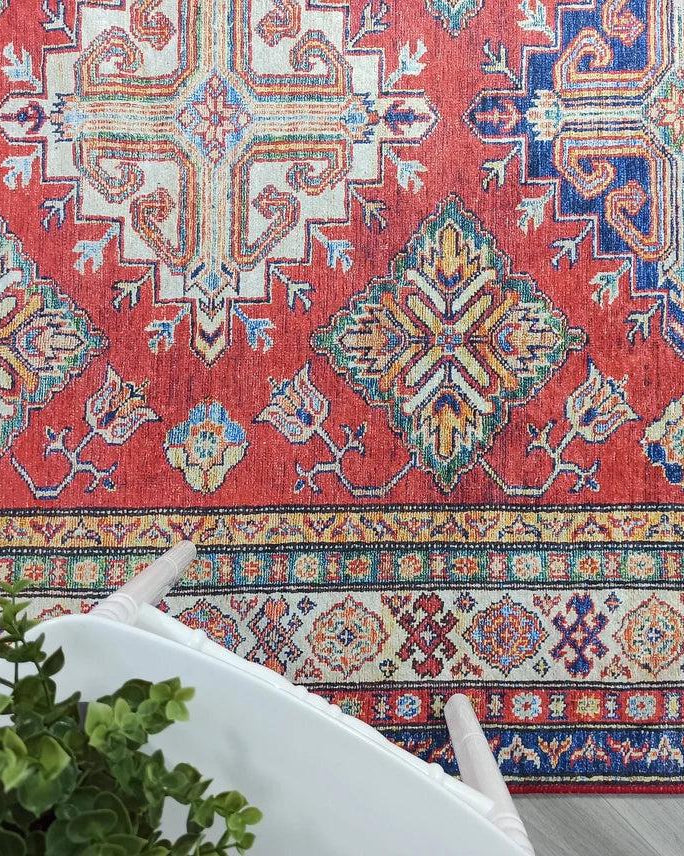 Anan Rug Red Ethnic Turkish Rug