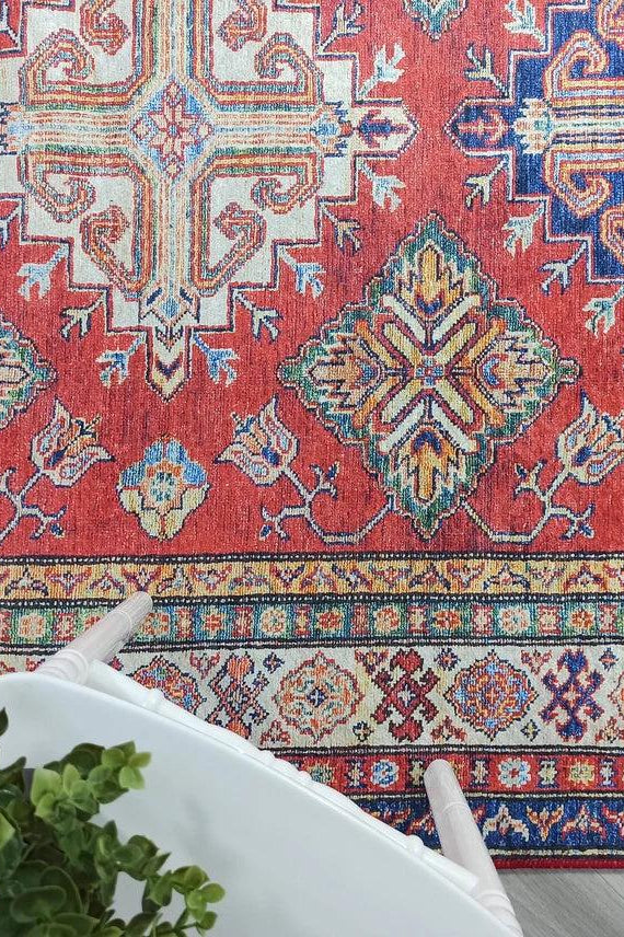 Anan Rug Red Ethnic Turkish Rug