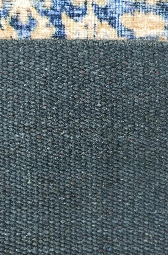 Anya Rug Turkish Neutral Beige Blue Oushak Rug