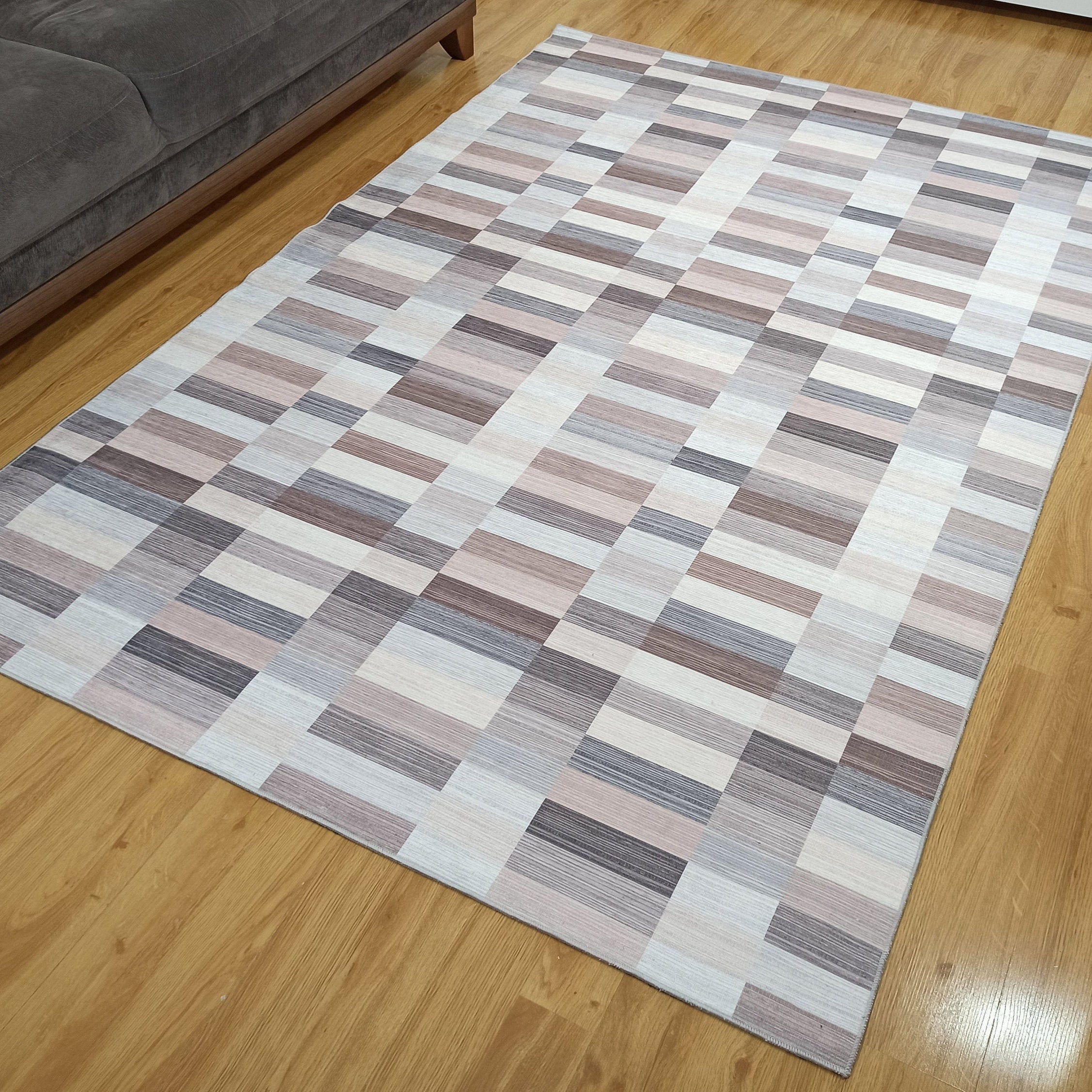 Aram Rug Modern Beige Brown Rug