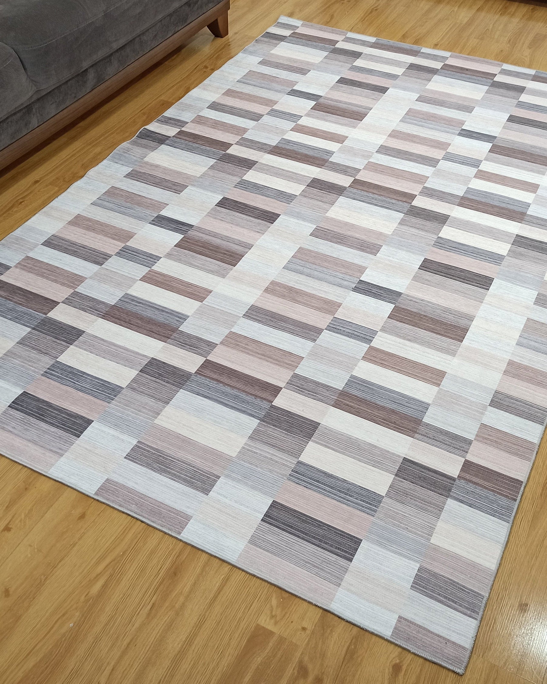 Aram Rug Modern Beige Brown Rug