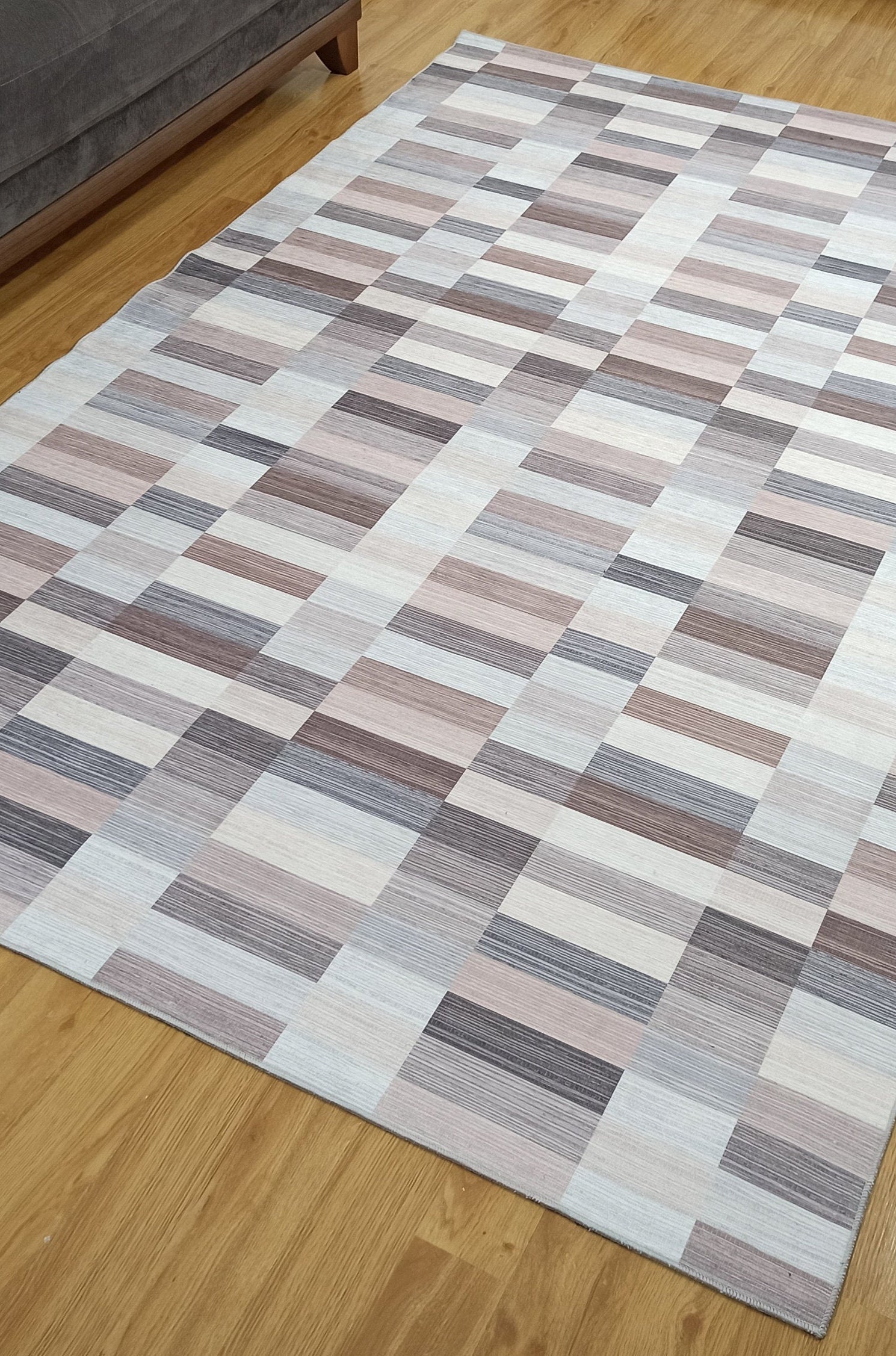 Aram Rug Modern Beige Brown Rug