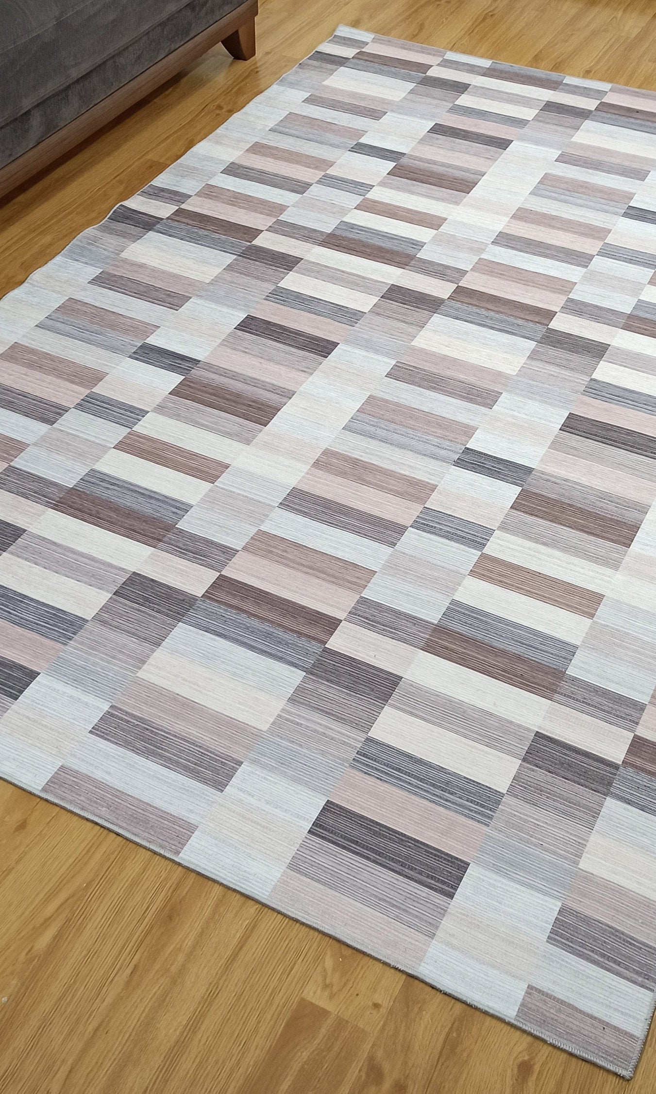 Aram Rug Modern Beige Brown Rug