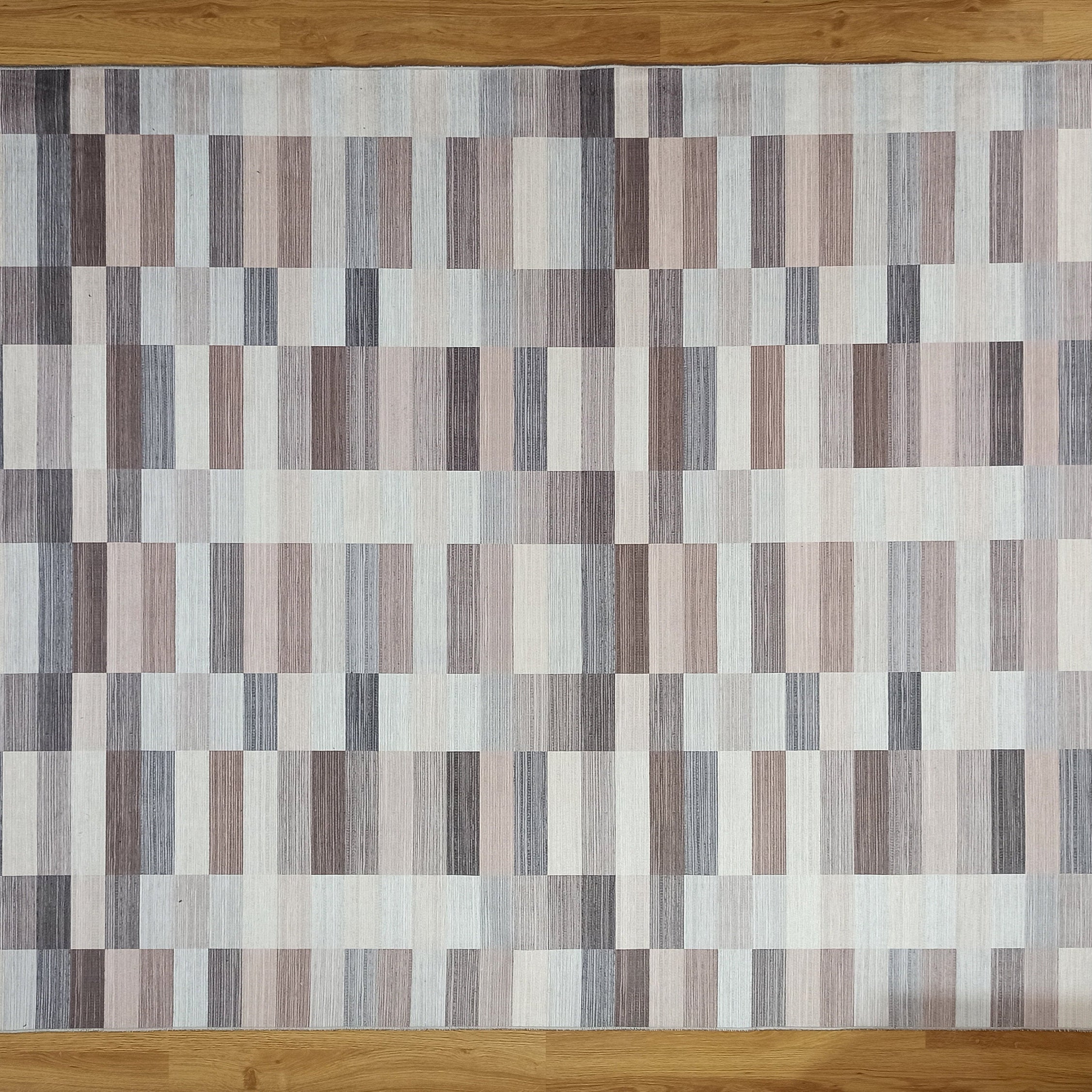 Aram Rug Modern Beige Brown Rug