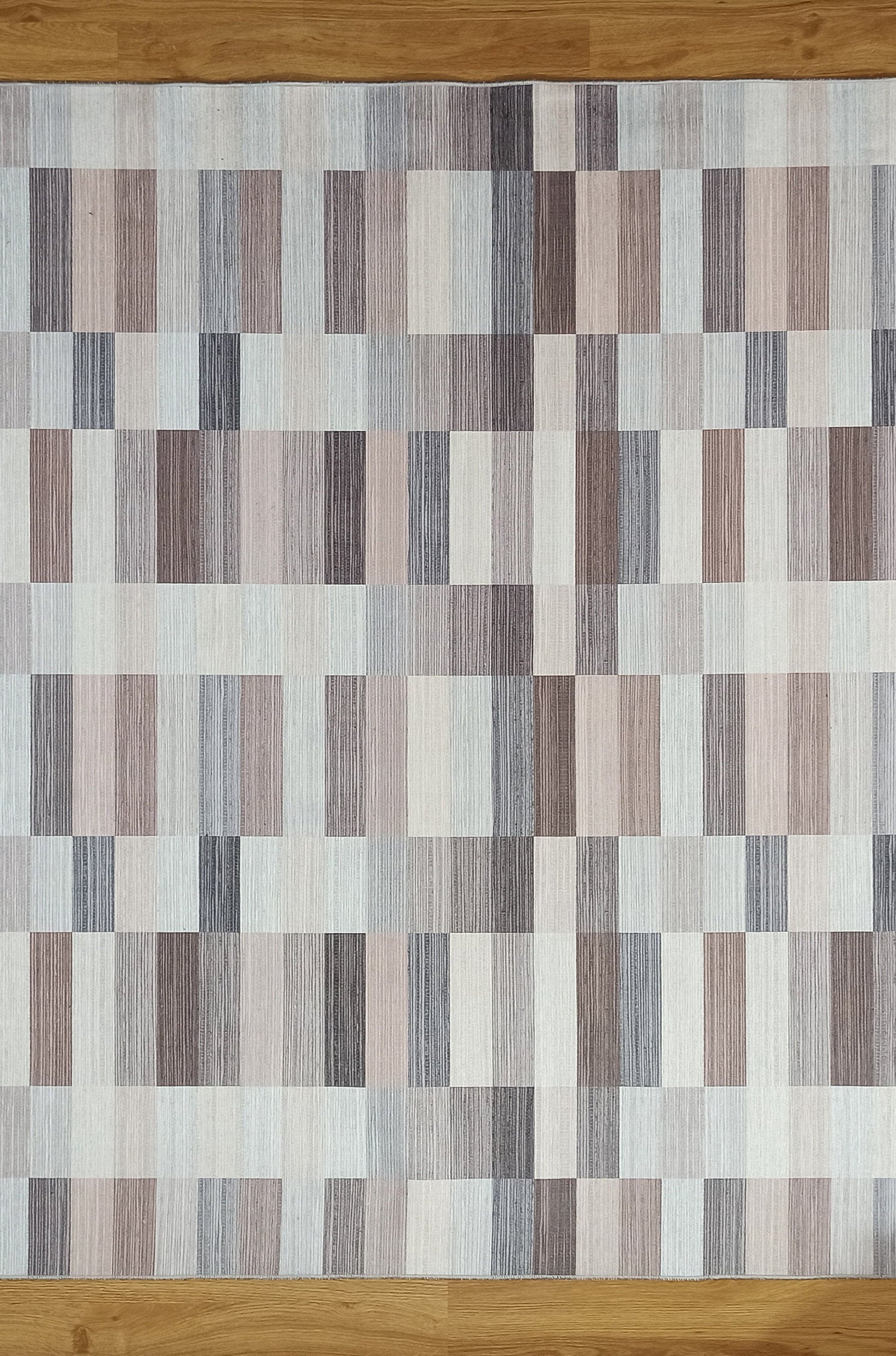 Aram Rug Modern Beige Brown Rug
