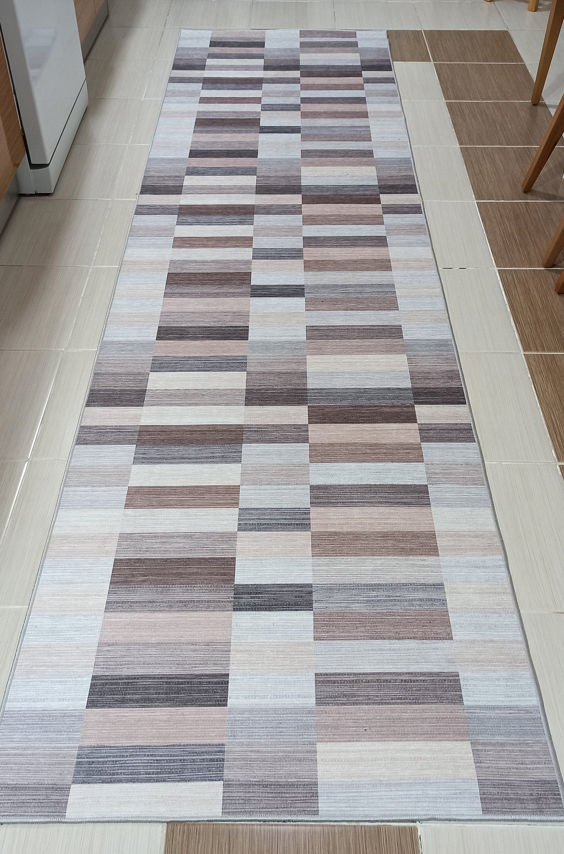 Aram Rug Modern Beige Brown Rug
