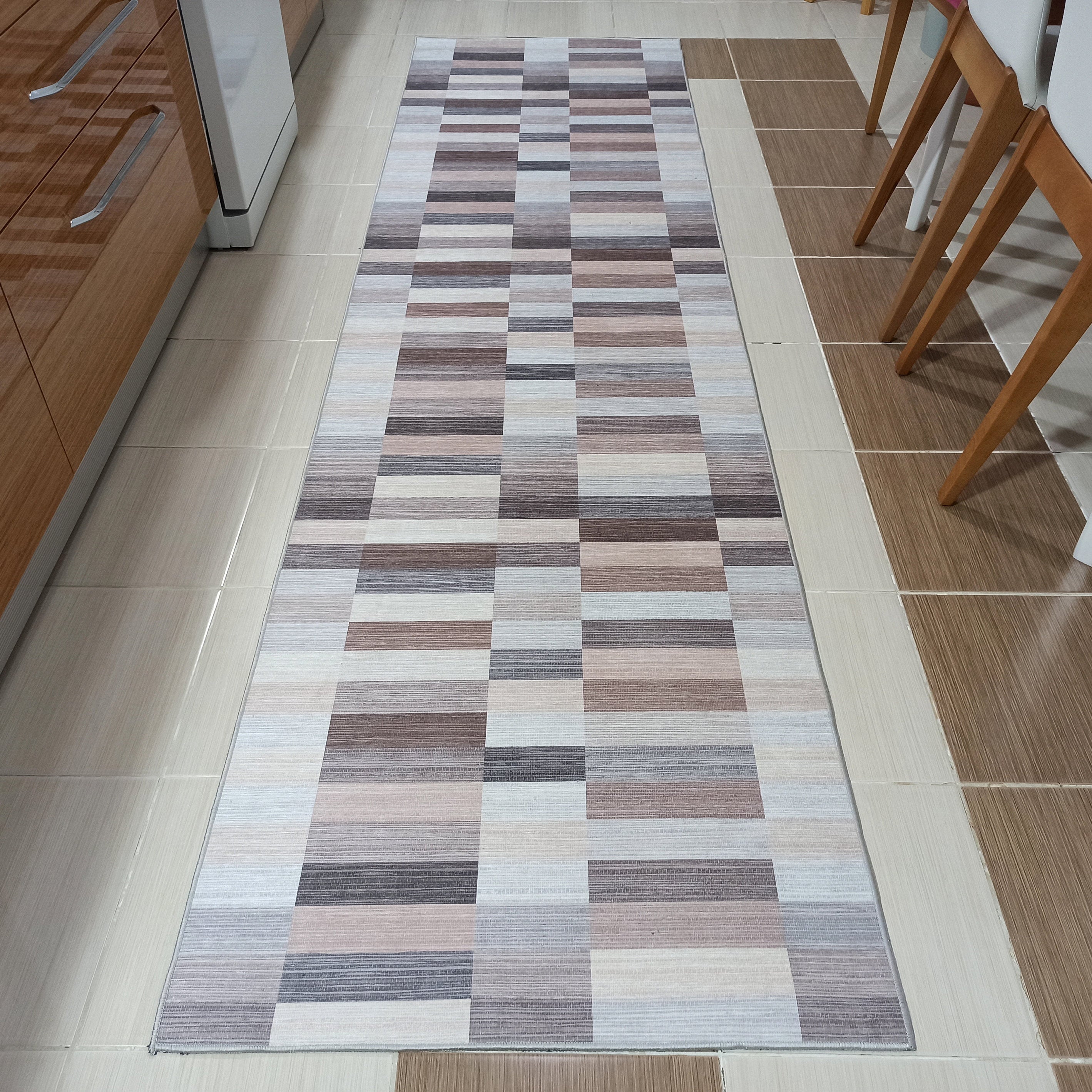 Aram Rug Modern Beige Brown Rug