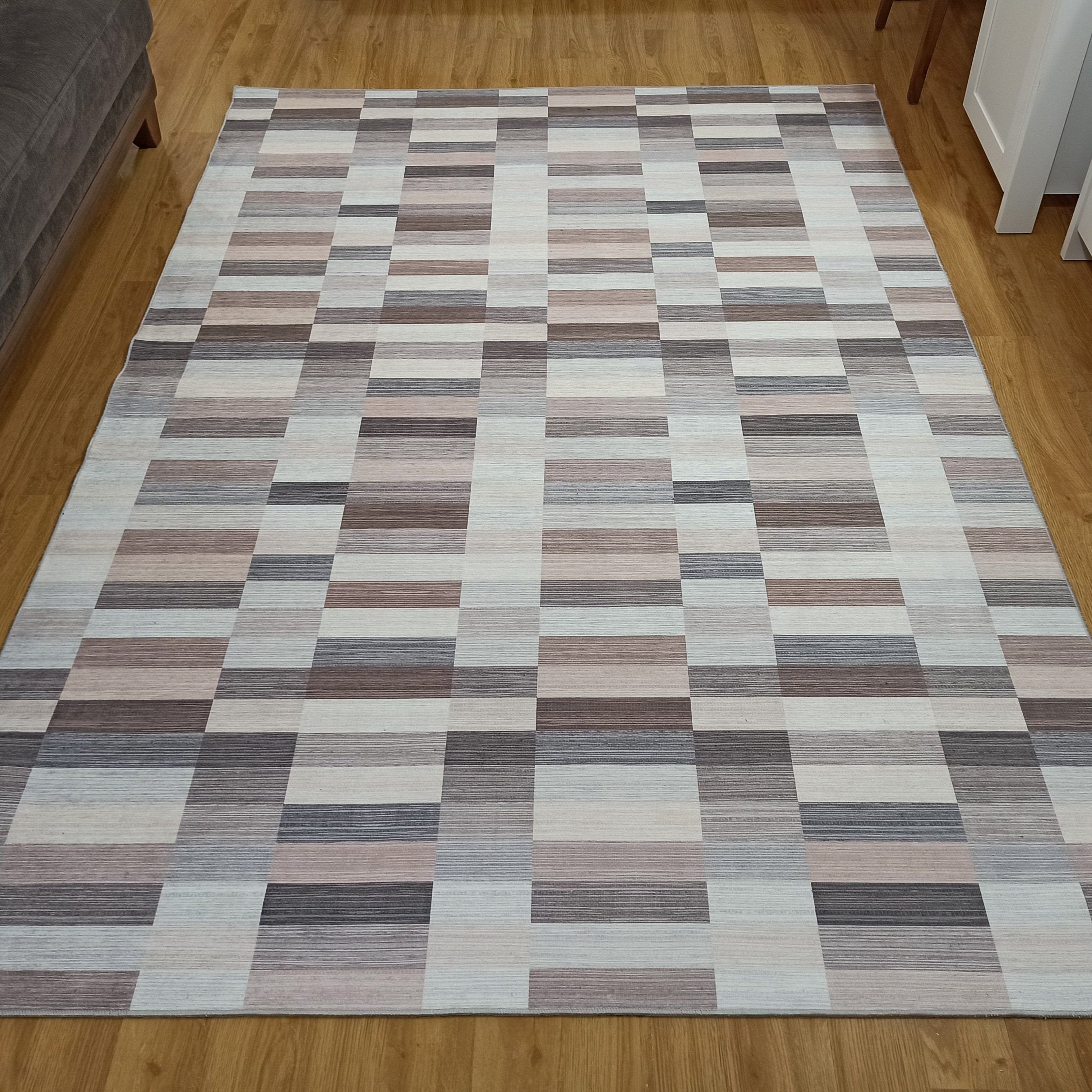 Aram Rug Modern Beige Brown Rug