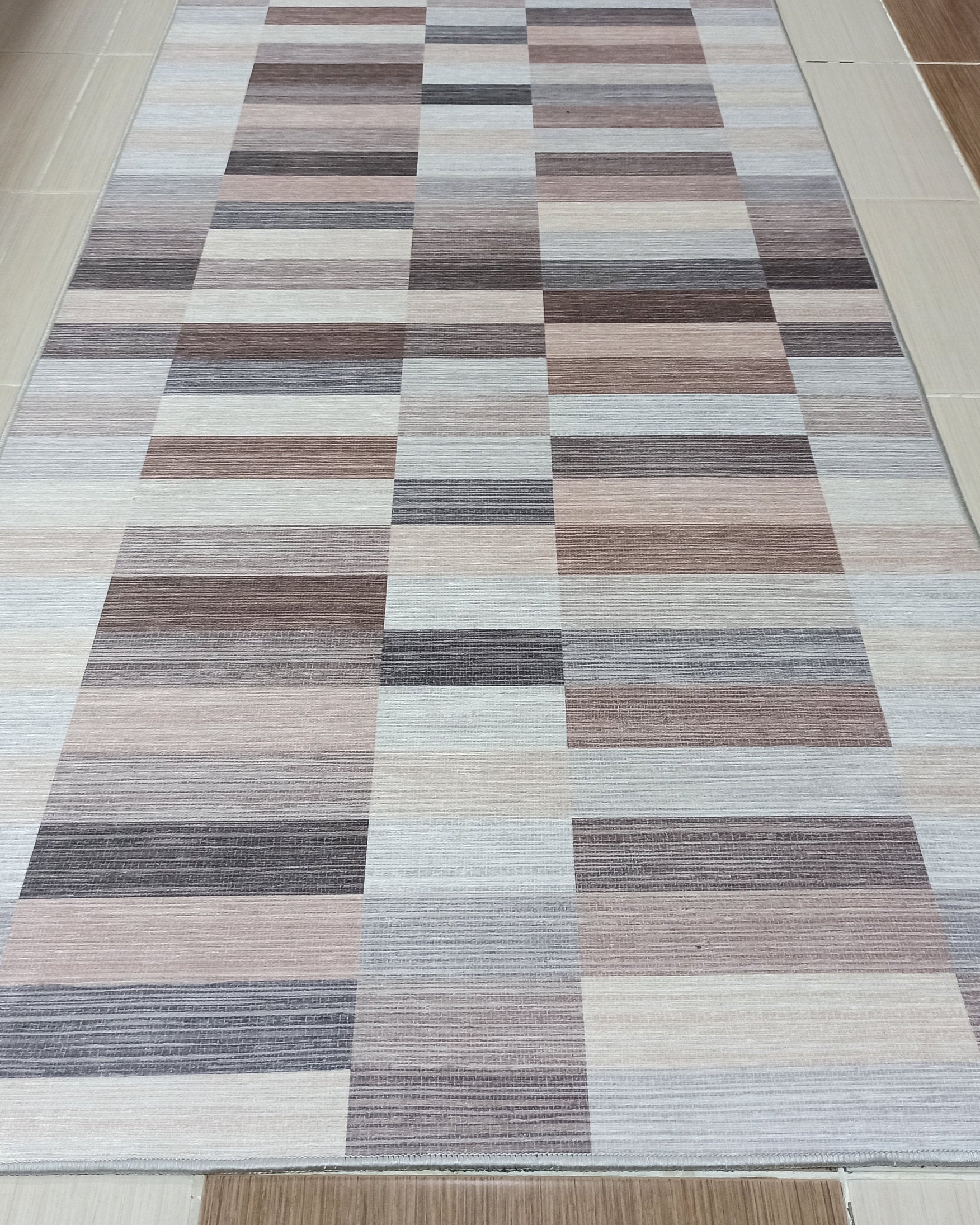 Aram Rug Modern Beige Brown Rug