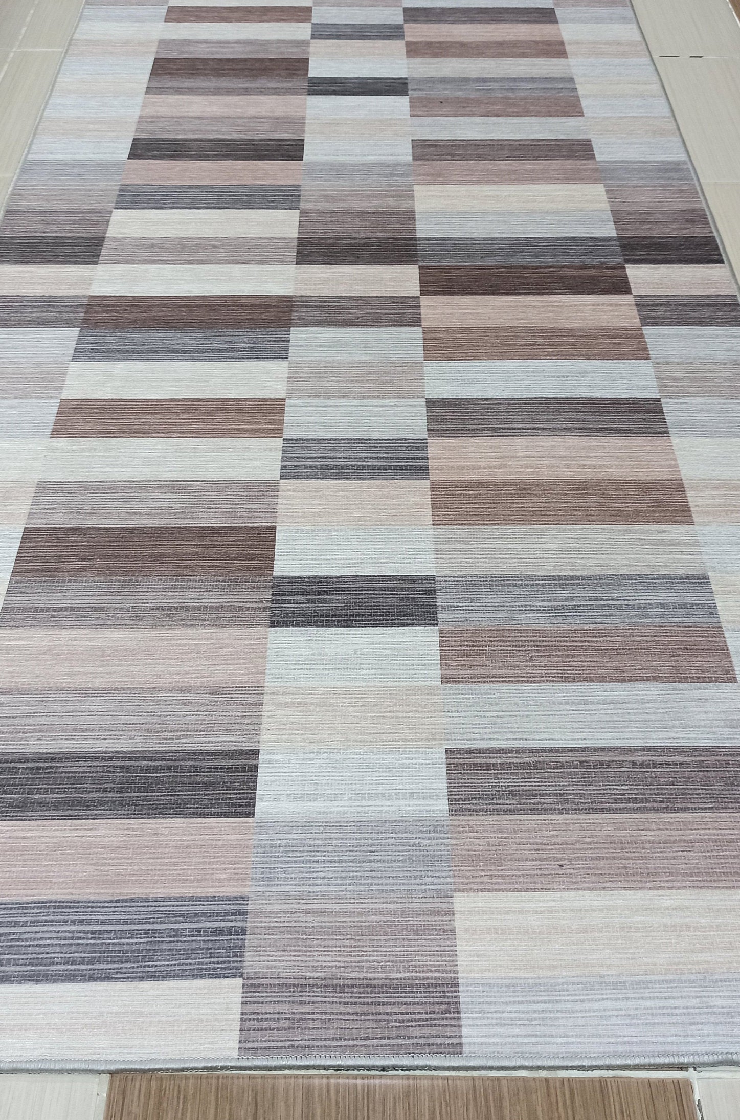 Aram Rug Modern Beige Brown Rug