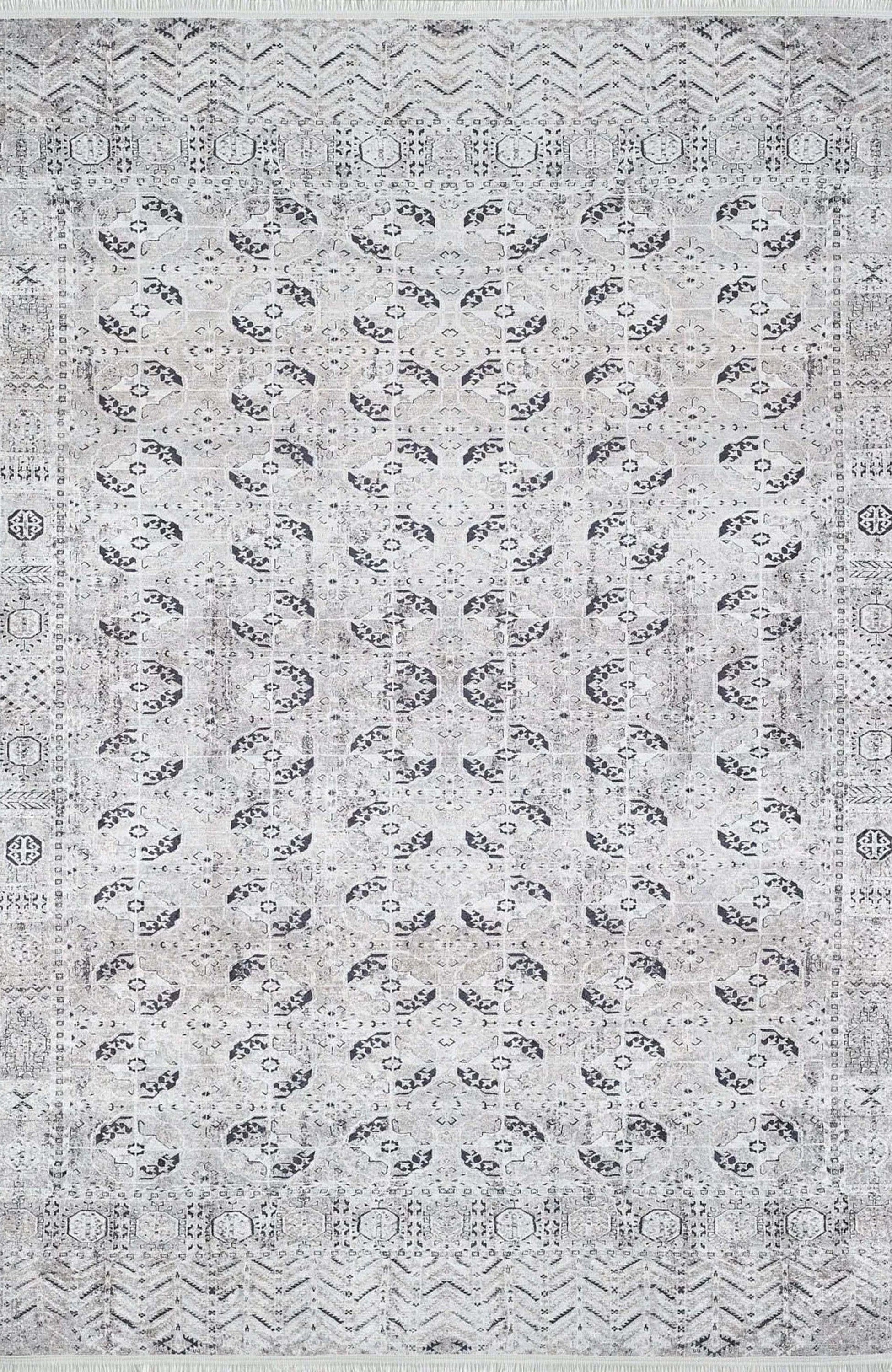 Arda Turkish Kilim Orange & Silver Rug