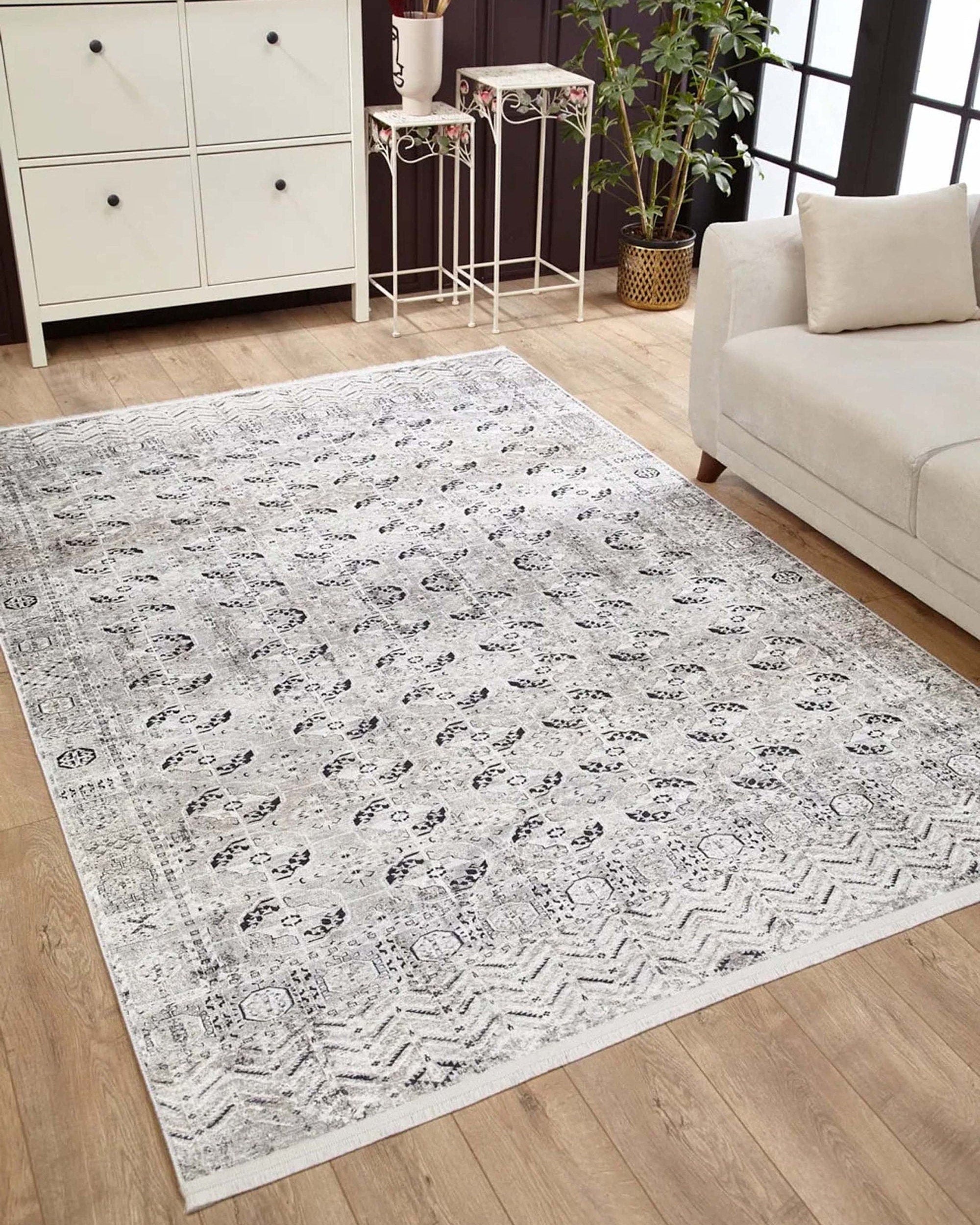 Arda Turkish Kilim Orange & Silver Rug