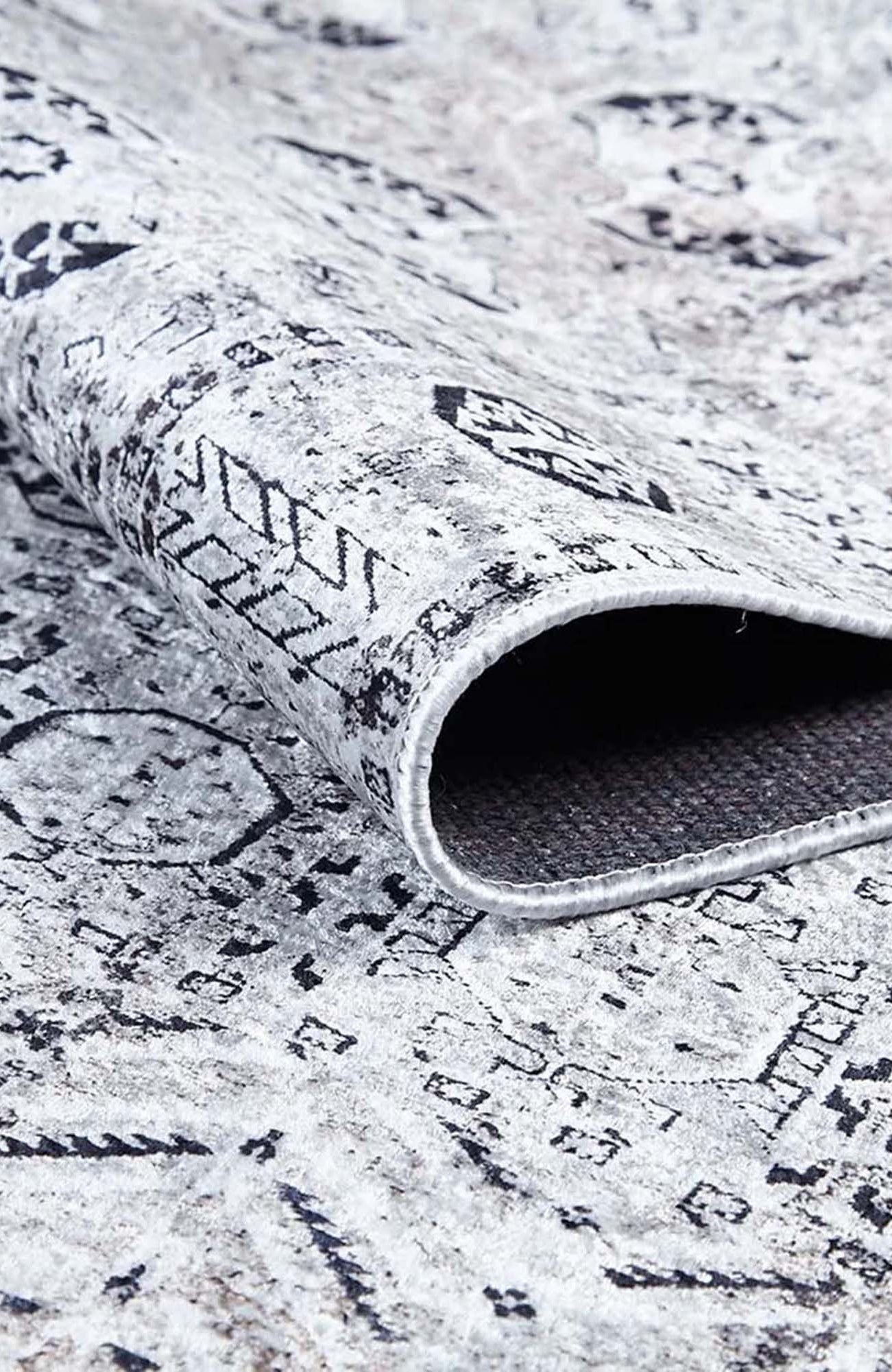 Arda Turkish Kilim Orange & Silver Rug