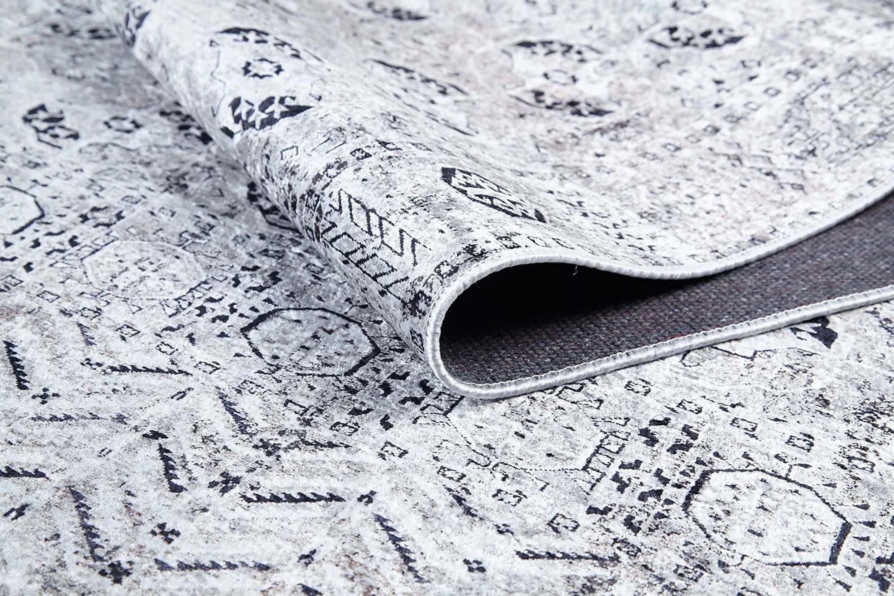 Arda Turkish Kilim Orange & Silver Rug