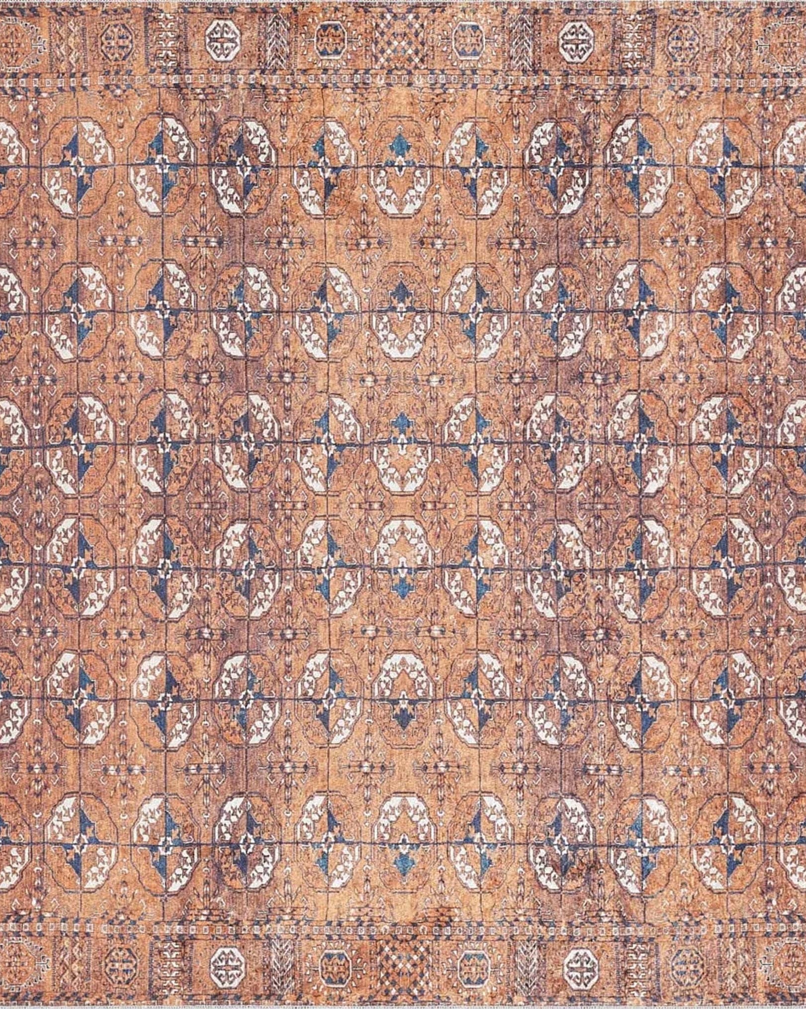 Arda Turkish Kilim Orange & Silver Rug