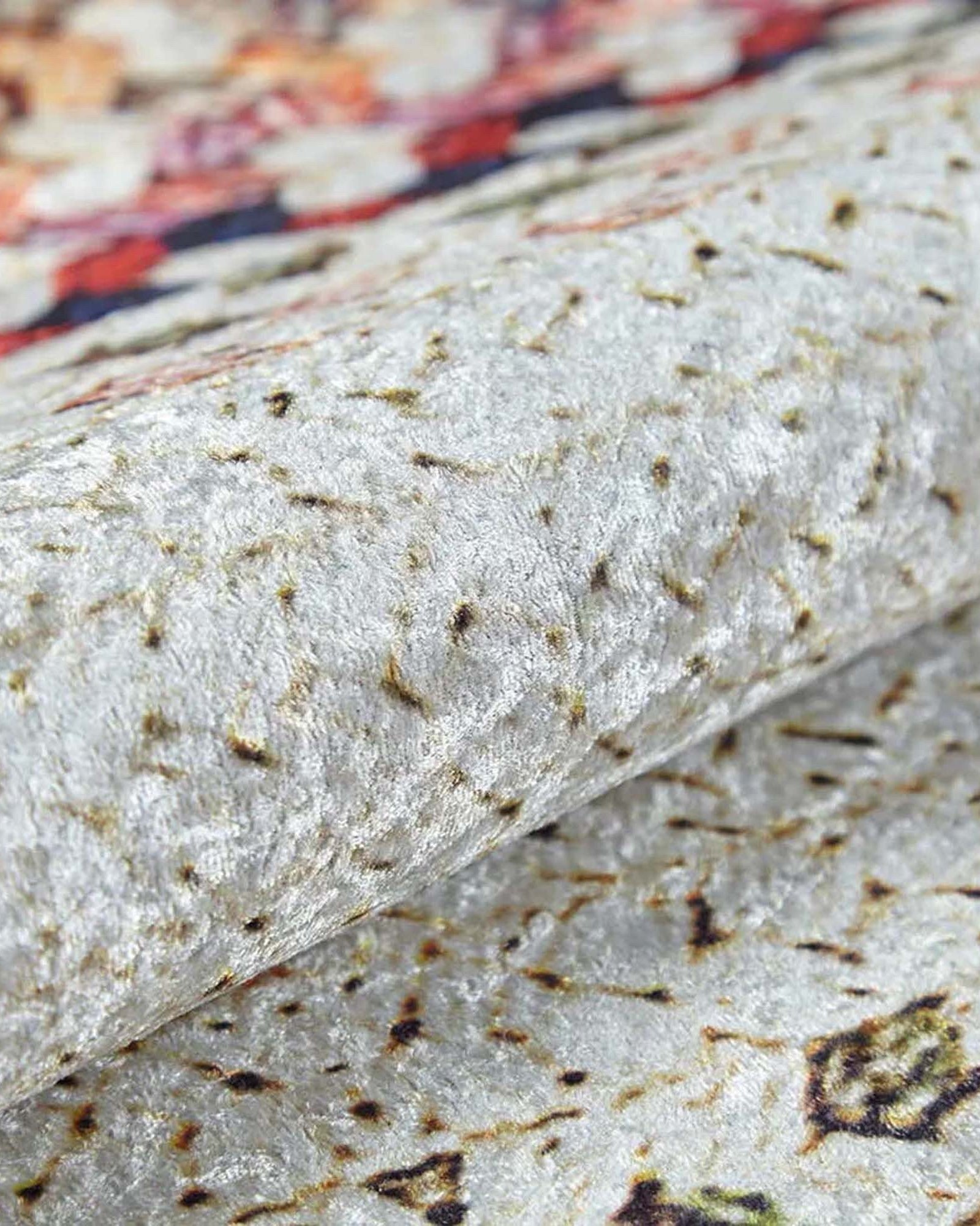 Ariana Neutral White Flatweave Colorful Rug