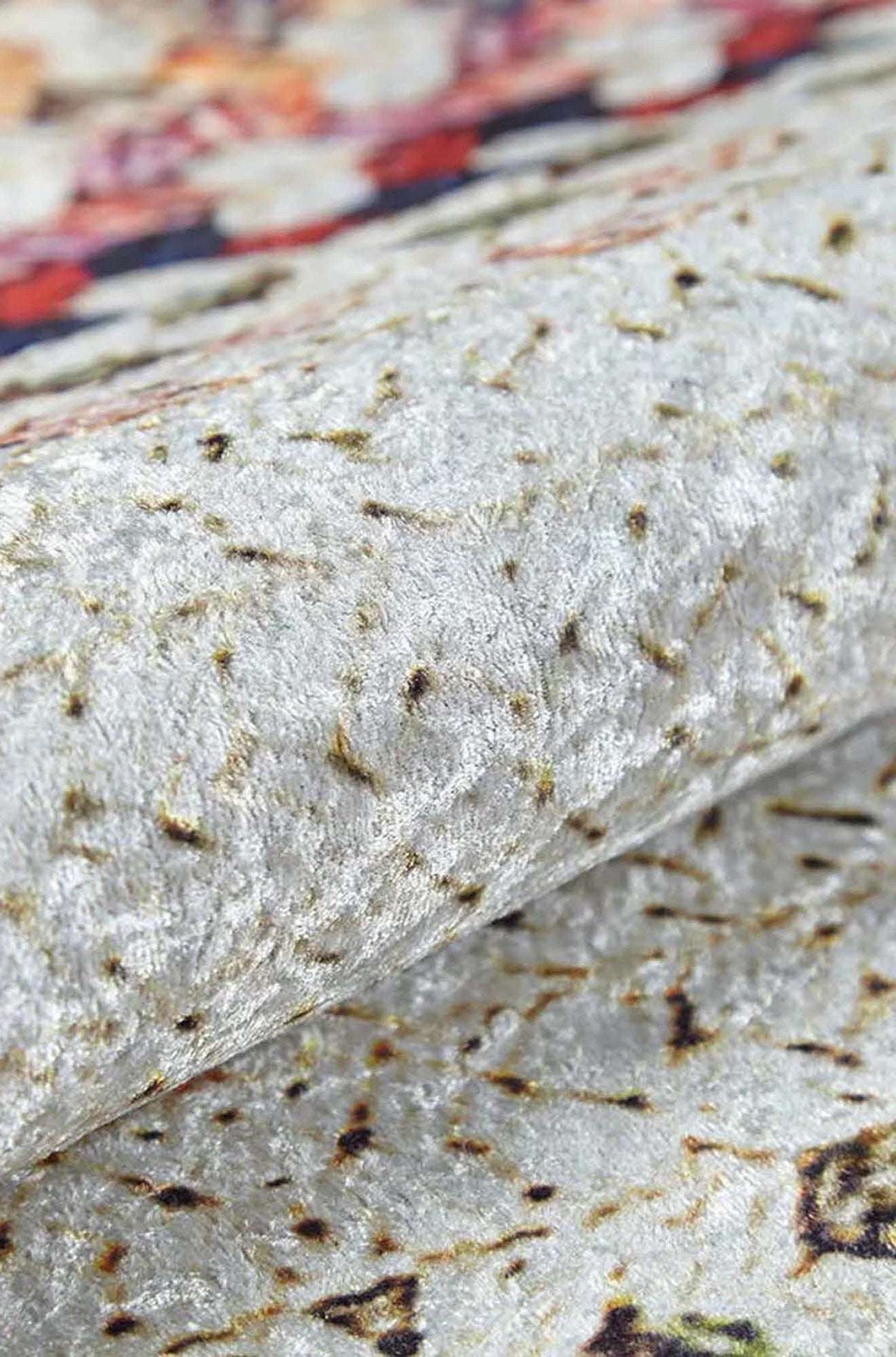 Ariana Neutral White Flatweave Colorful Rug