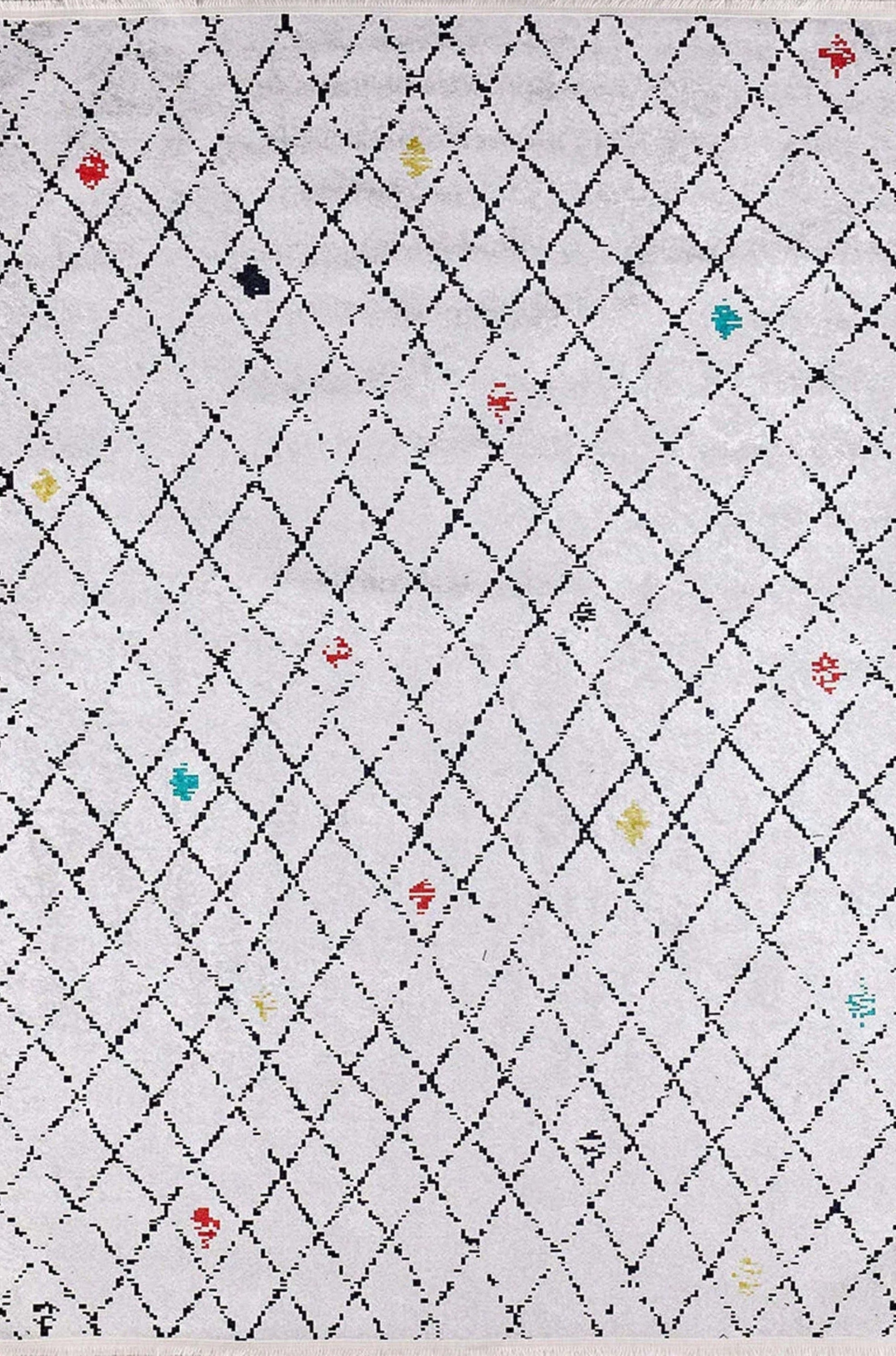 Ariel Turkish Kilim White Ivory Rug