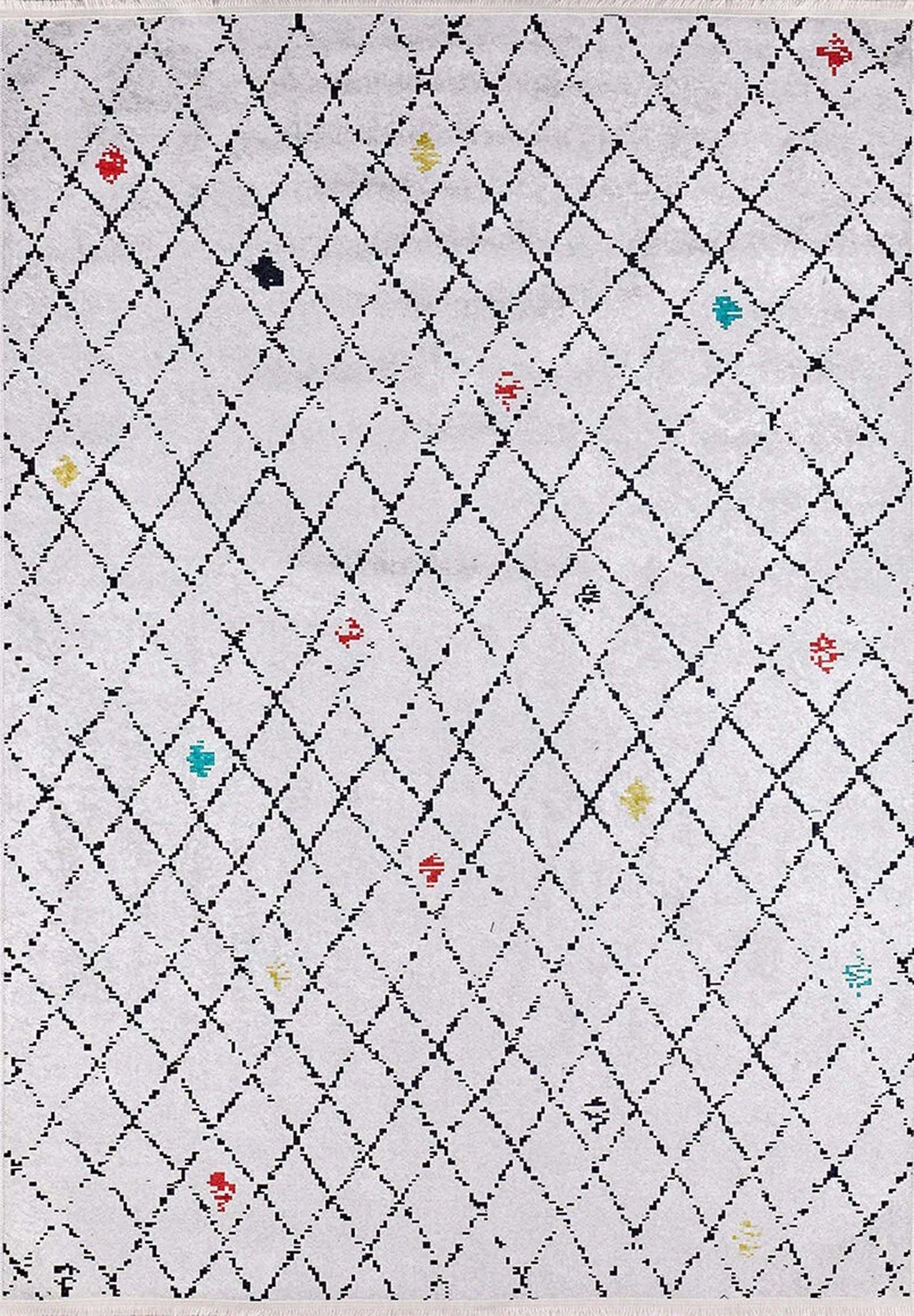 Ariel Turkish Kilim White Ivory Rug