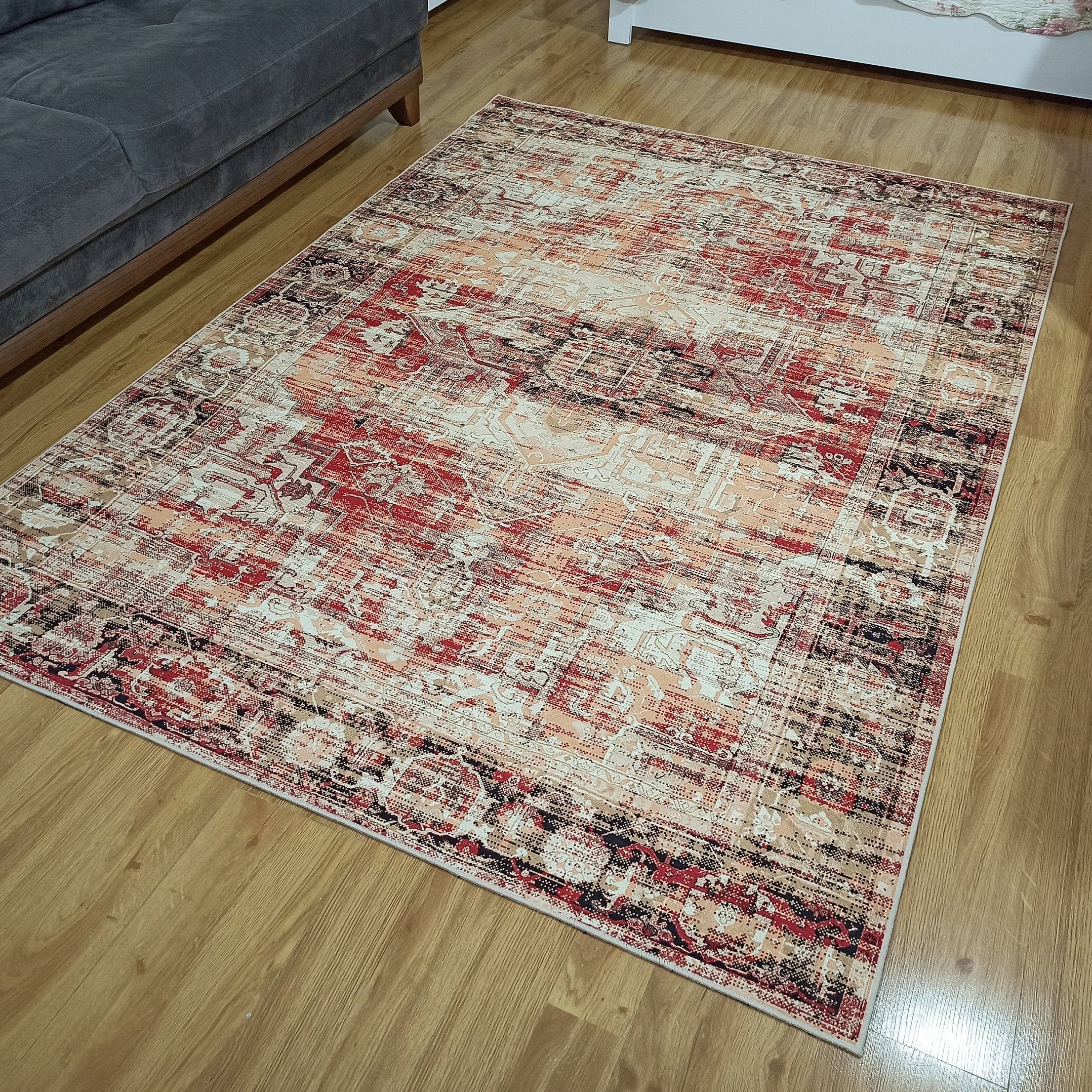 Arma Persian Oriental Faded Beige Rug