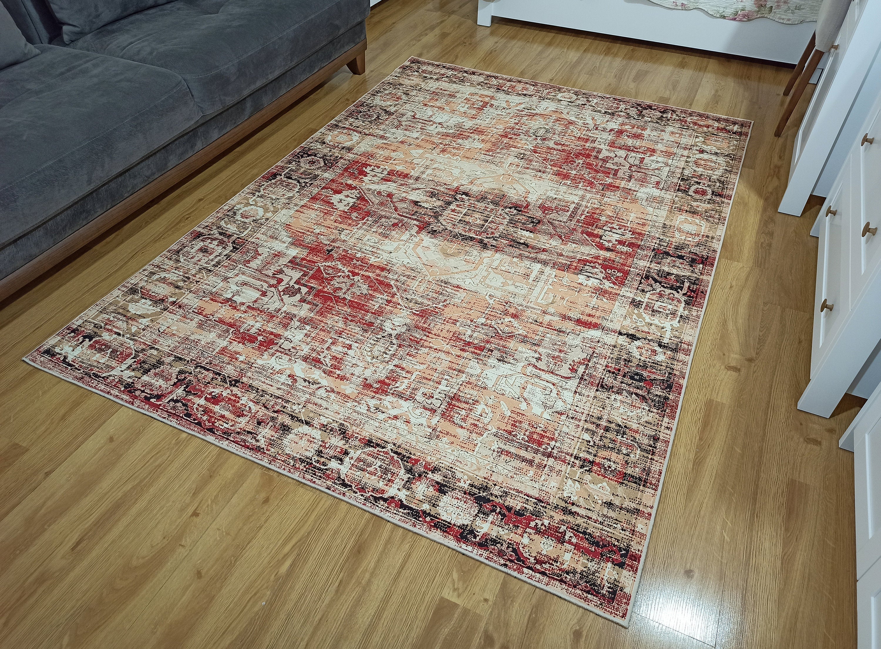 Arma Persian Oriental Faded Beige Rug