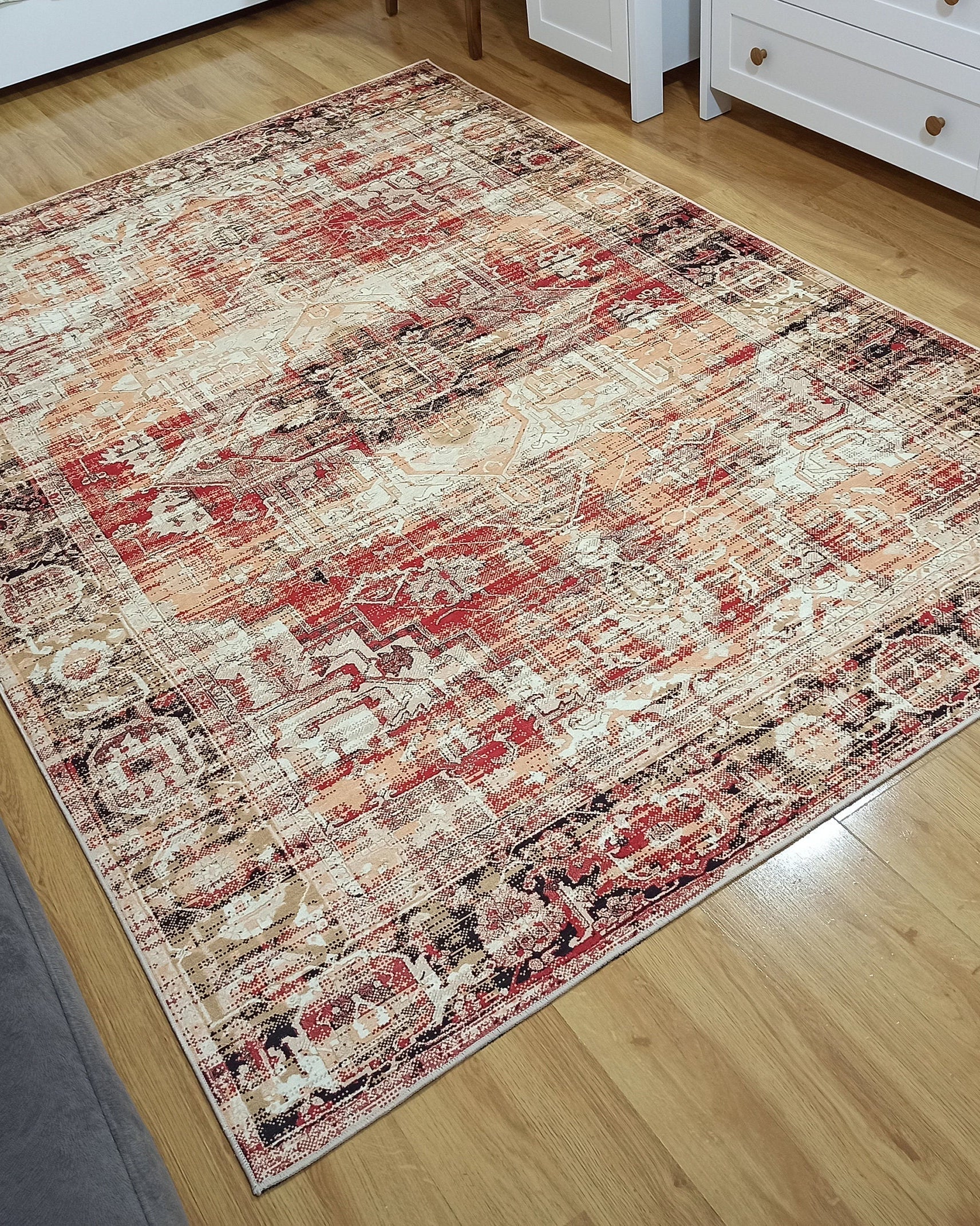 Arma Persian Oriental Faded Beige Rug