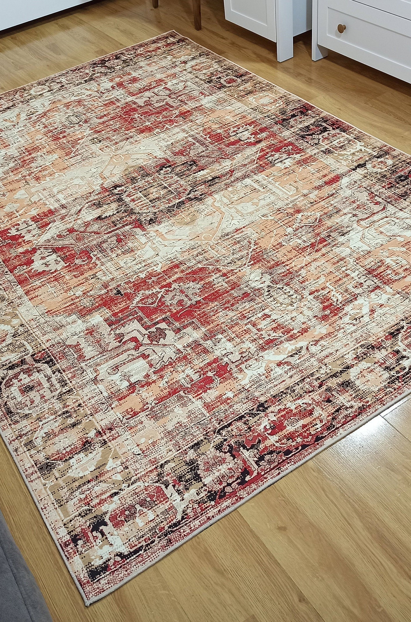 Arma Persian Oriental Faded Beige Rug