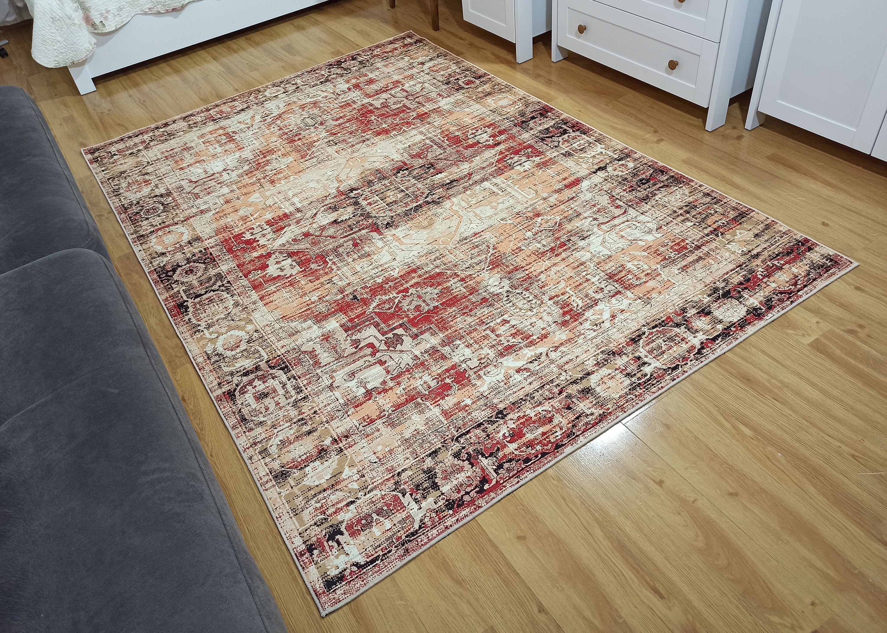 Arma Persian Oriental Faded Beige Rug