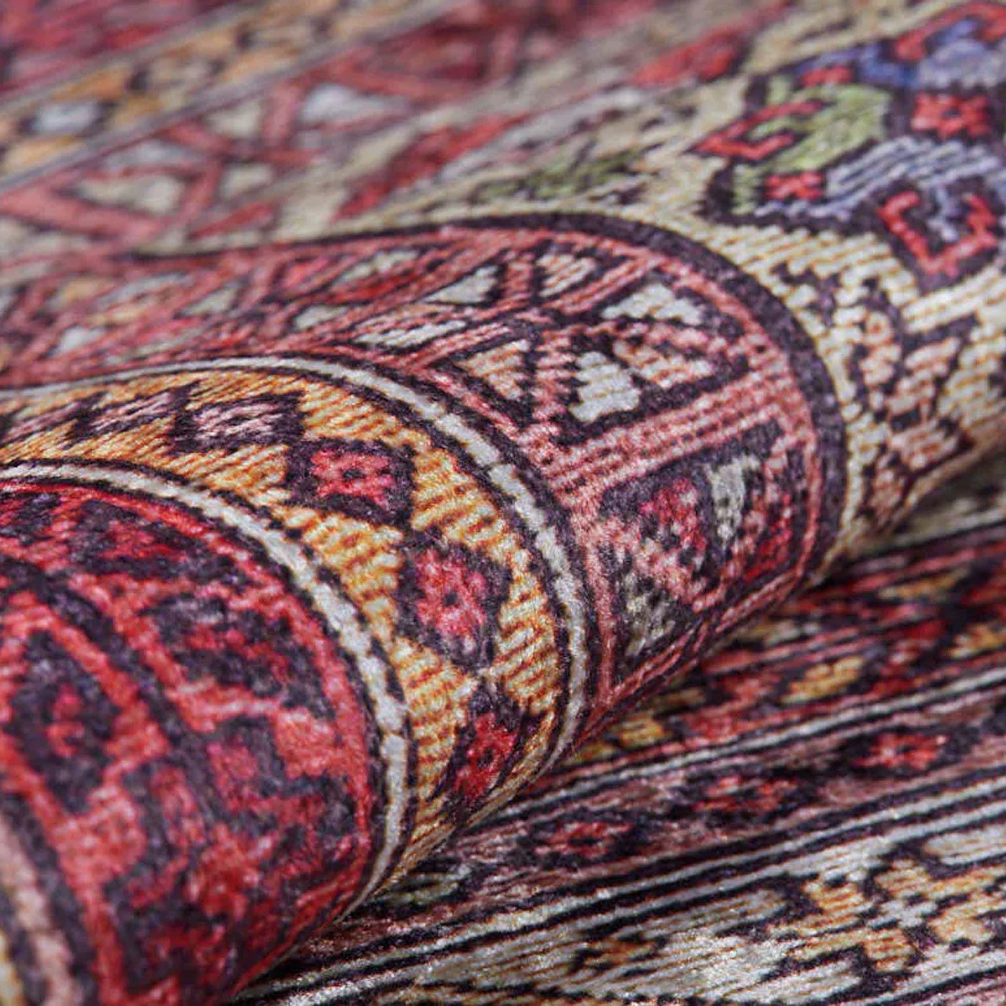 Arsa Turkish Oushak Red Beige Rug