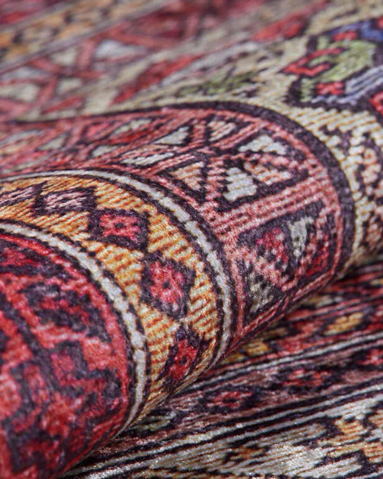 Arsa Turkish Oushak Red Beige Rug