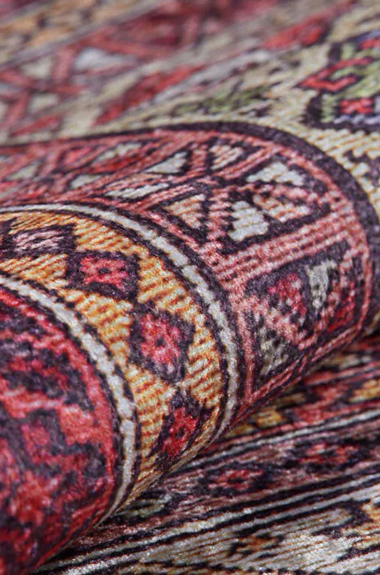 Arsa Turkish Oushak Red Beige Rug