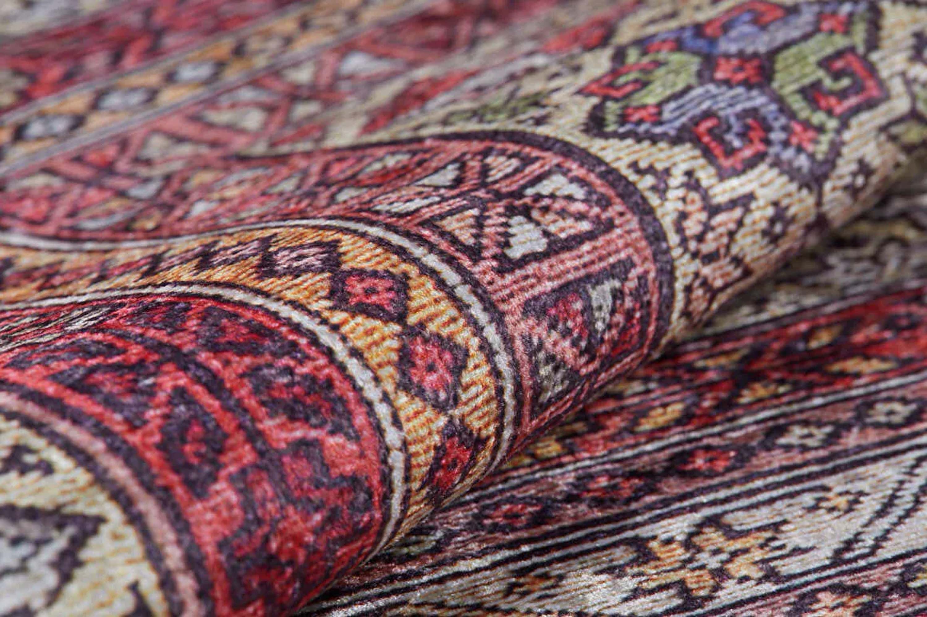 Arsa Turkish Oushak Red Beige Rug