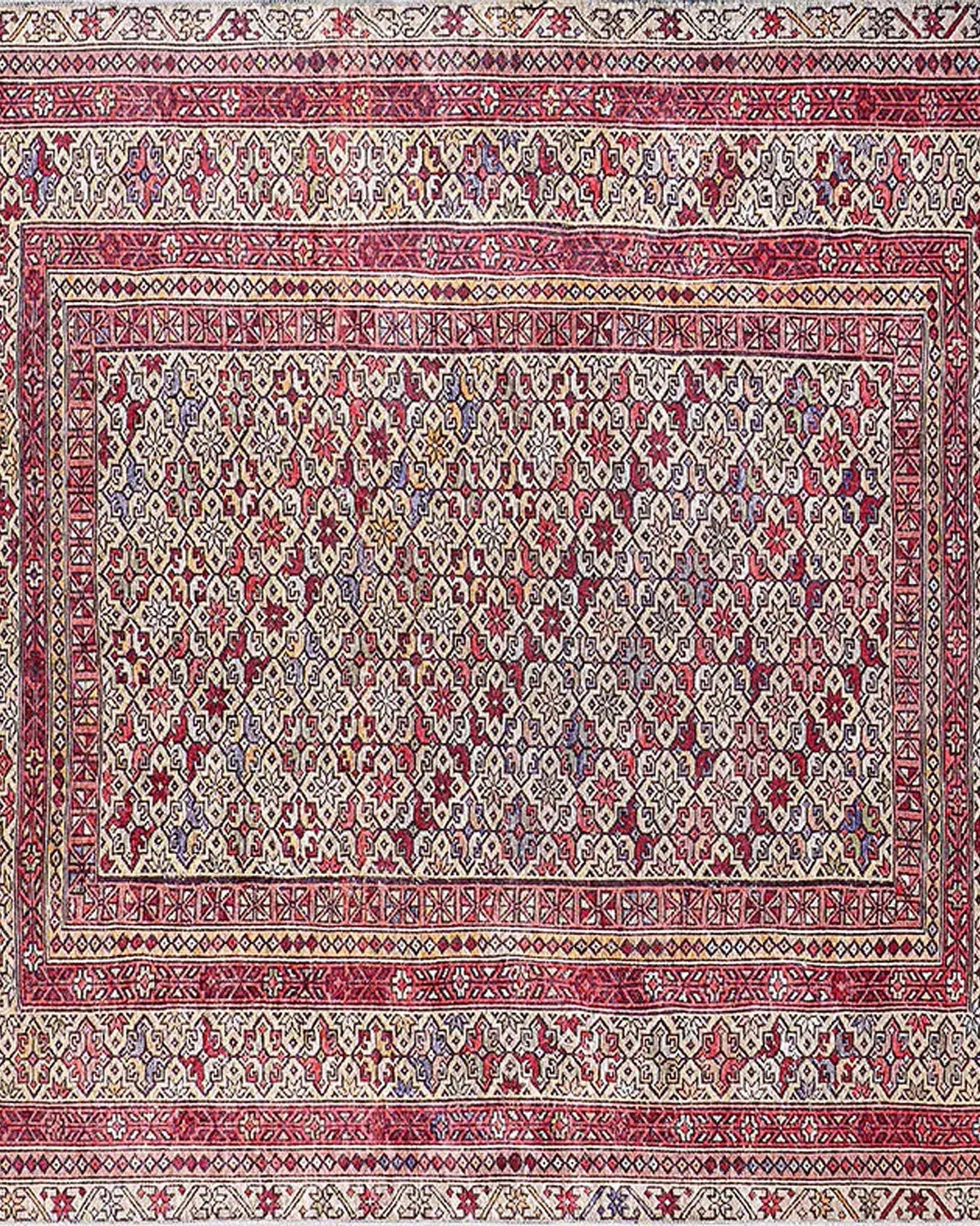 Arsa Turkish Oushak Red Beige Rug