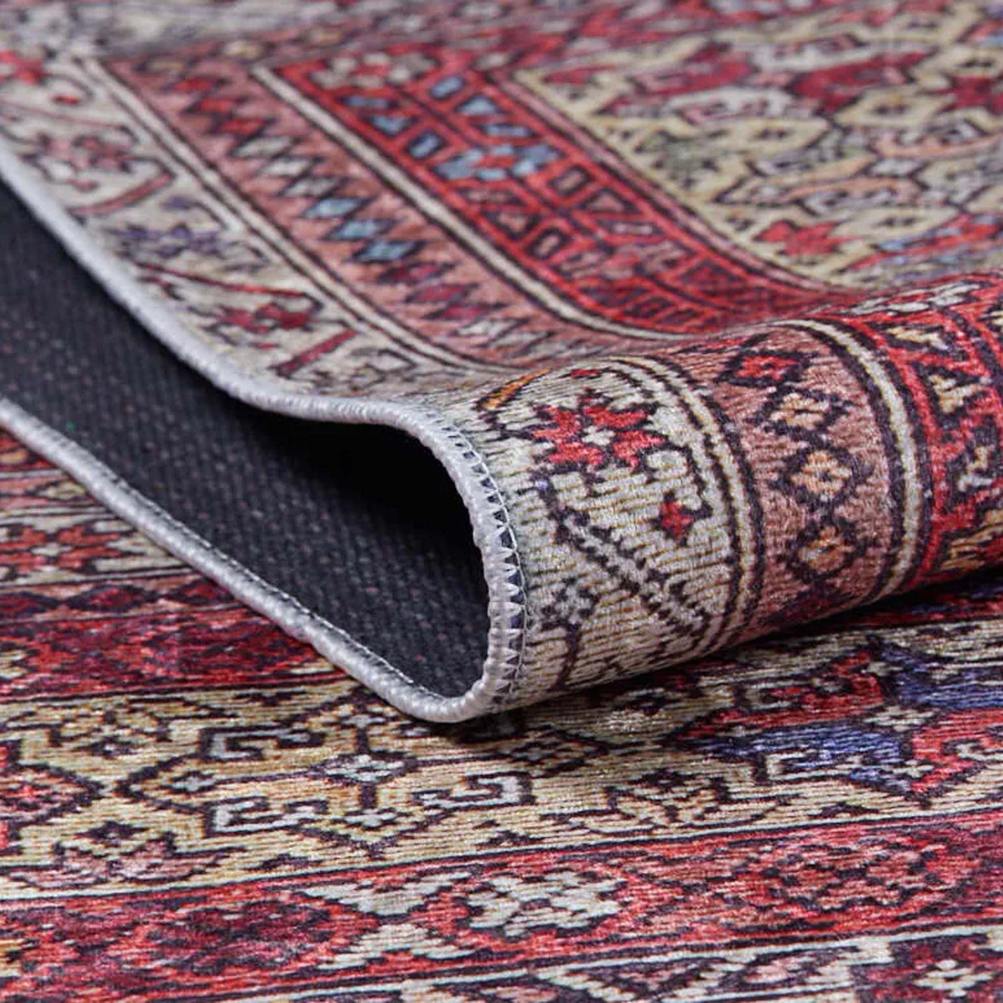 Arsa Turkish Oushak Red Beige Rug