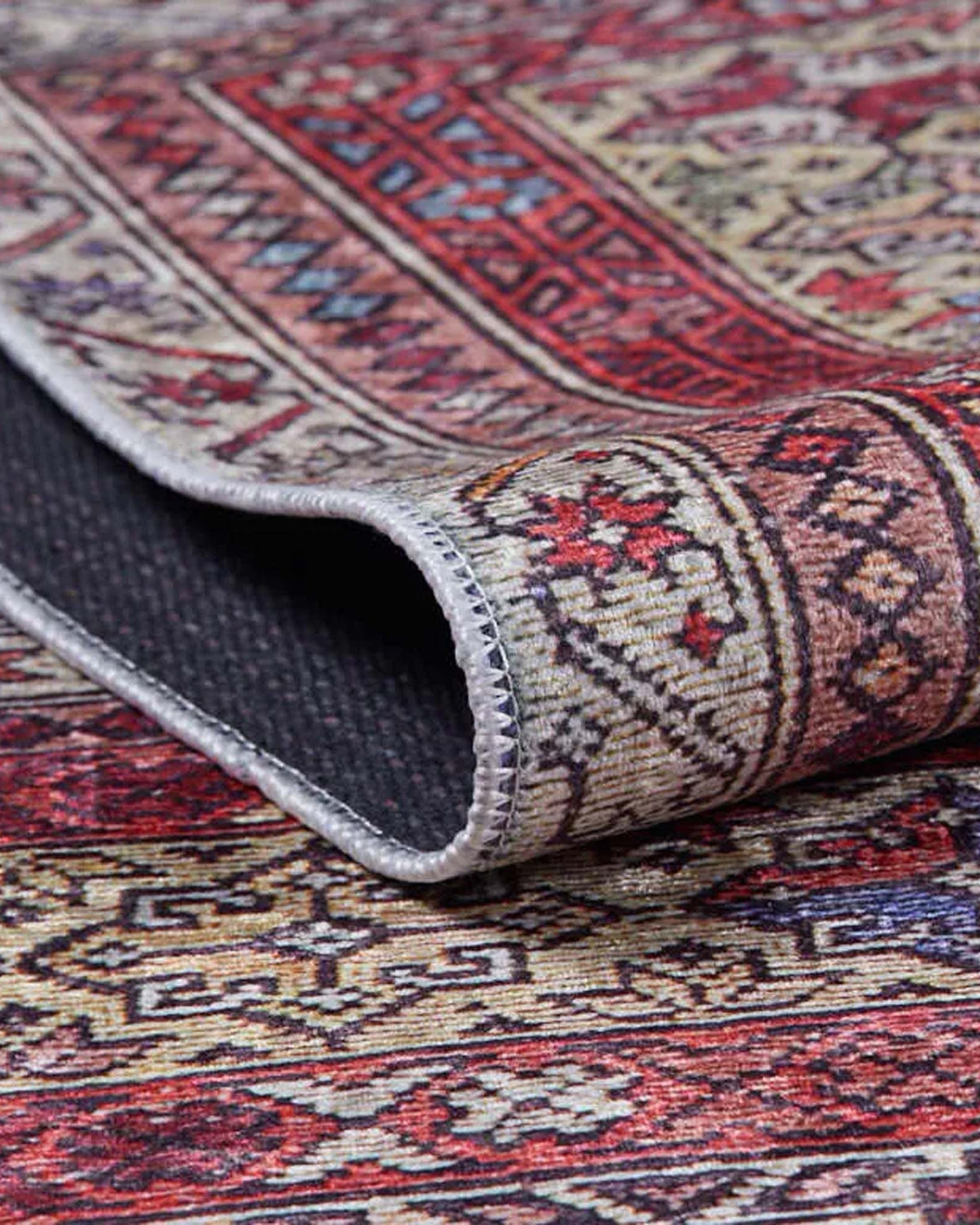 Arsa Turkish Oushak Red Beige Rug