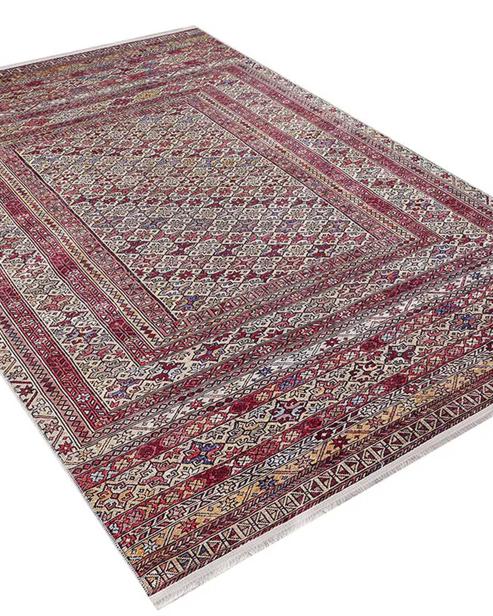 Arsa Turkish Oushak Red Beige Rug