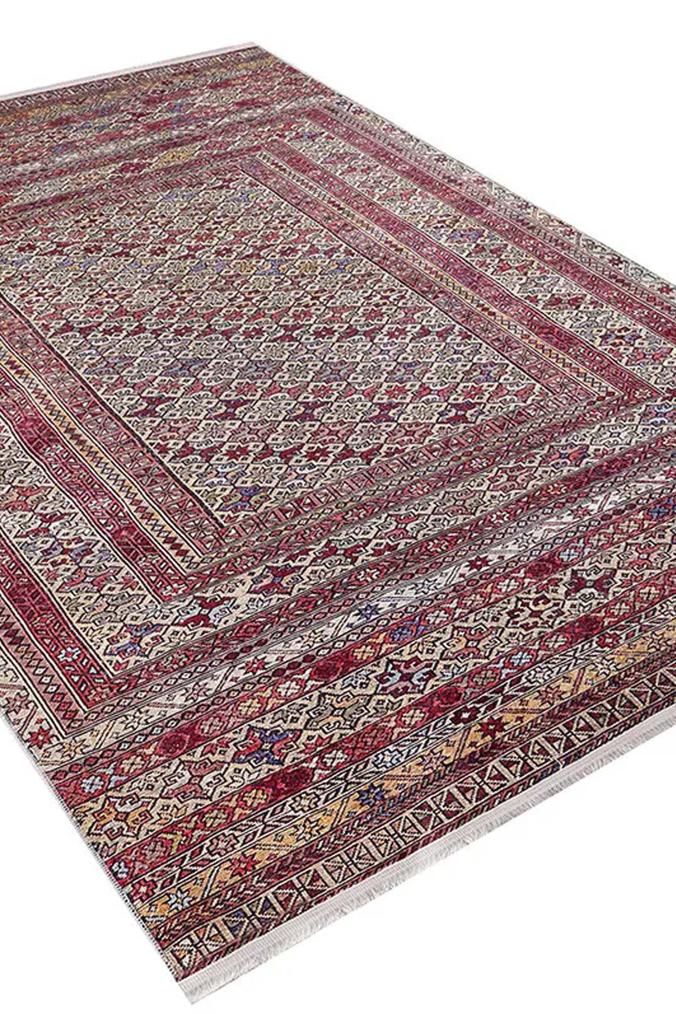 Arsa Turkish Oushak Red Beige Rug