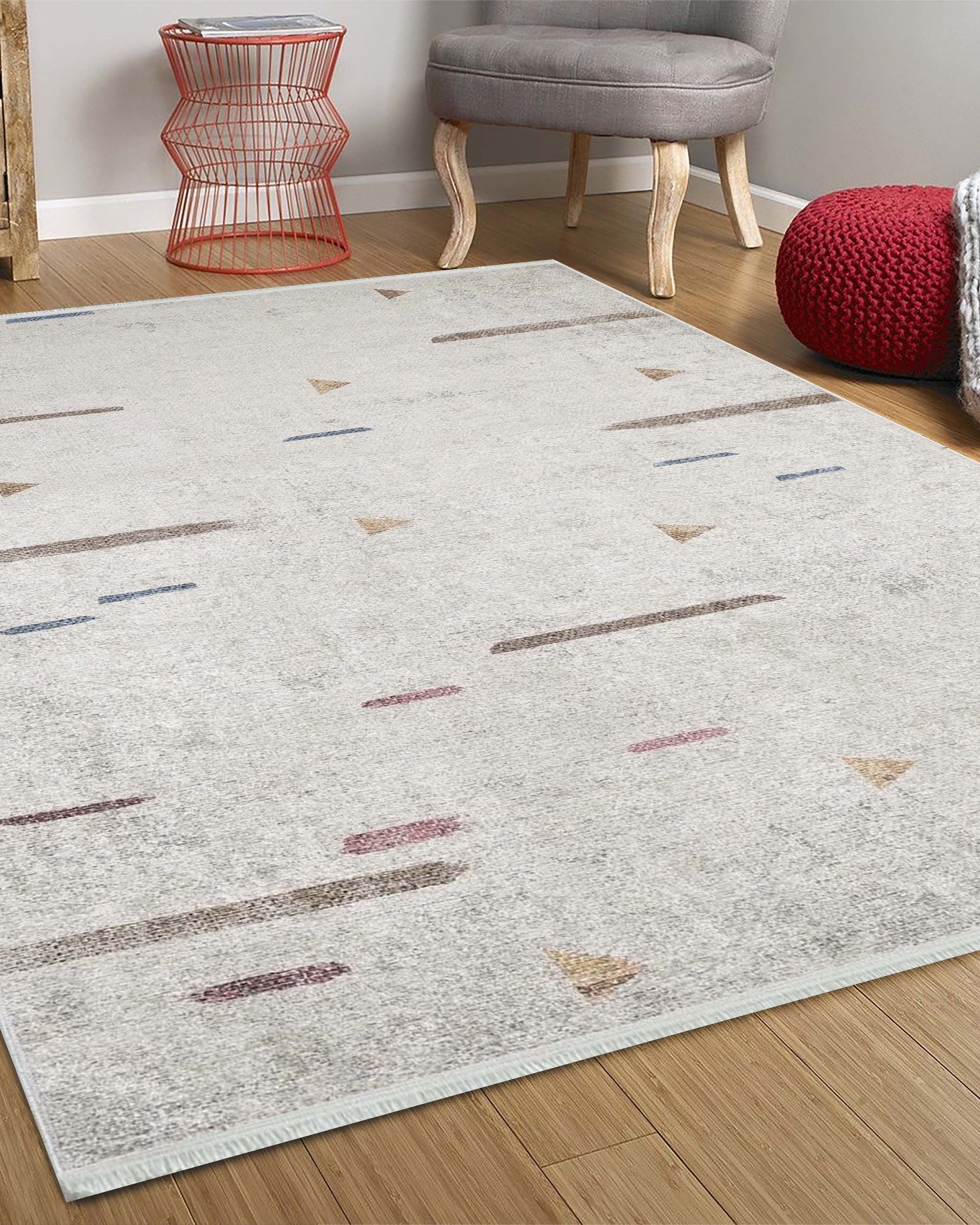 Arsela Turkish White Cream Rug