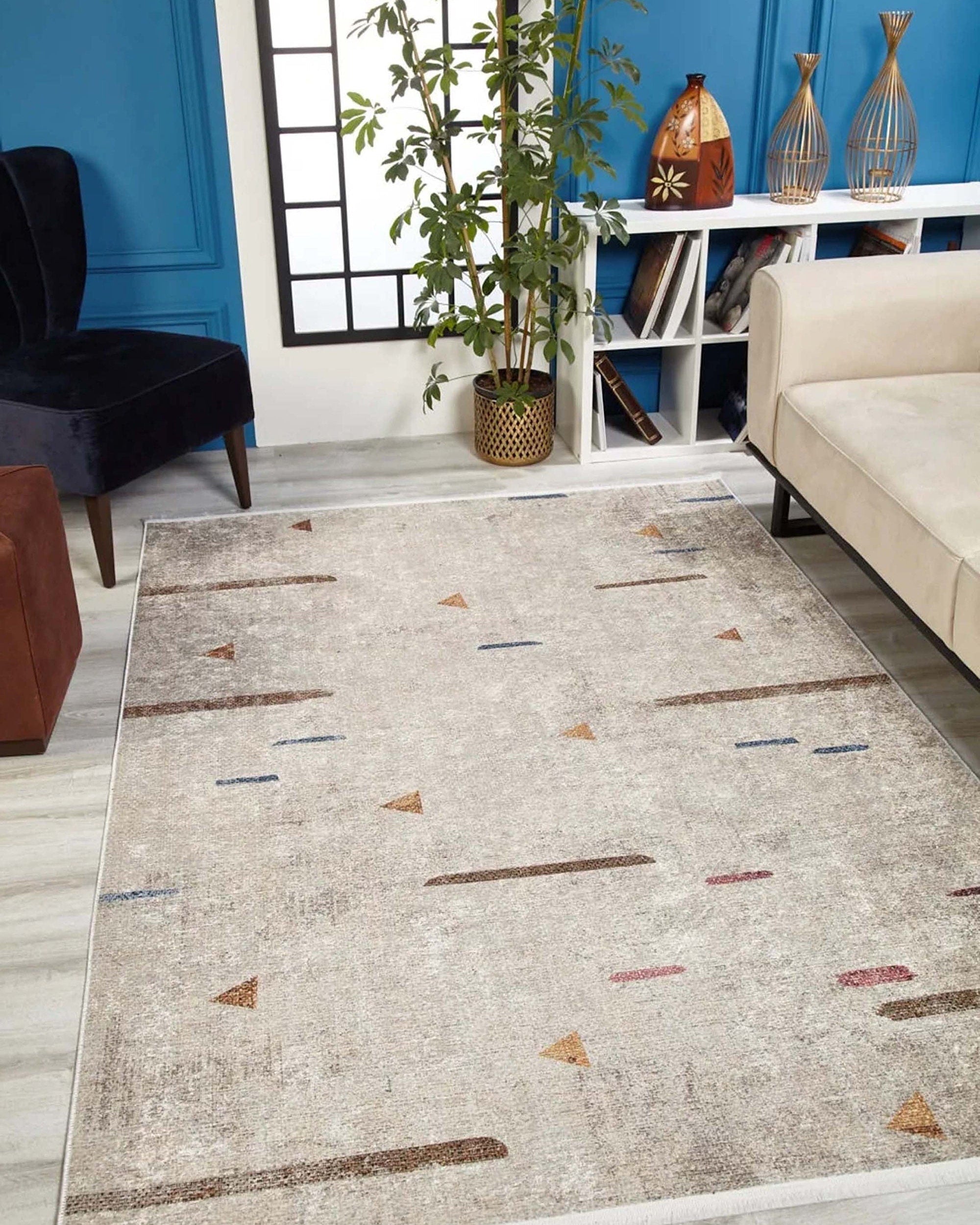 Arsela Turkish White Cream Rug