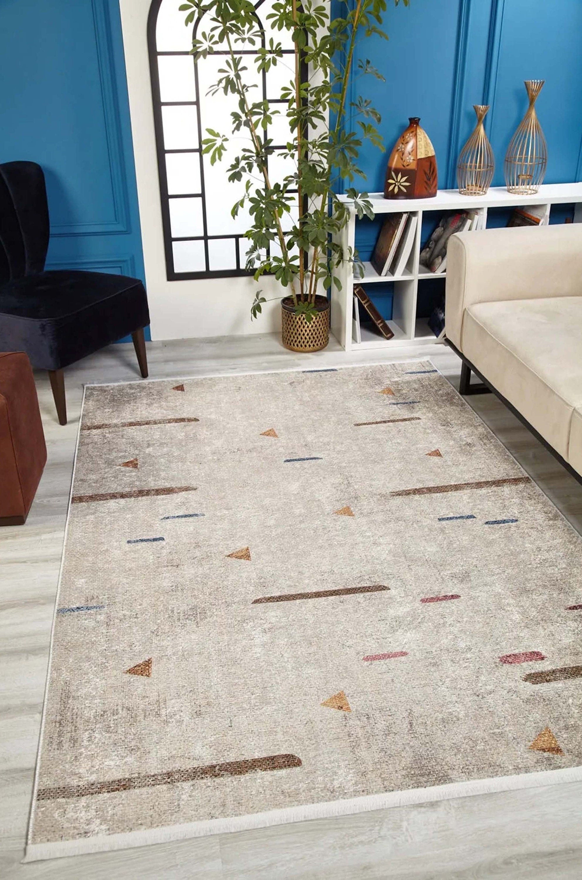 Arsela Turkish White Cream Rug