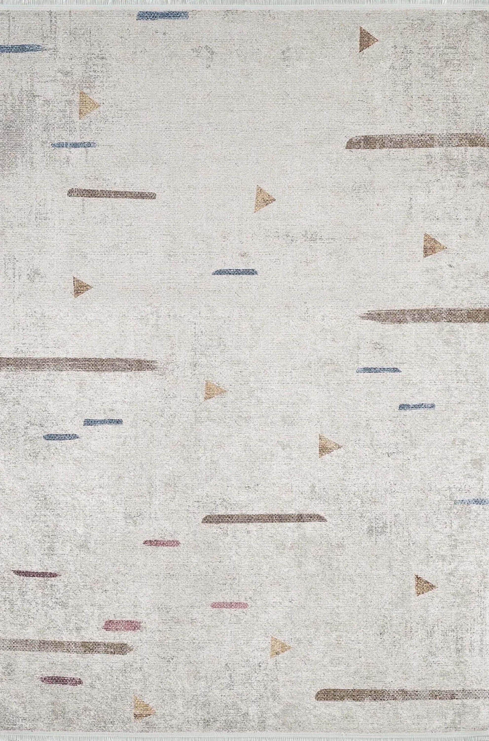 Arsela Turkish White Cream Rug