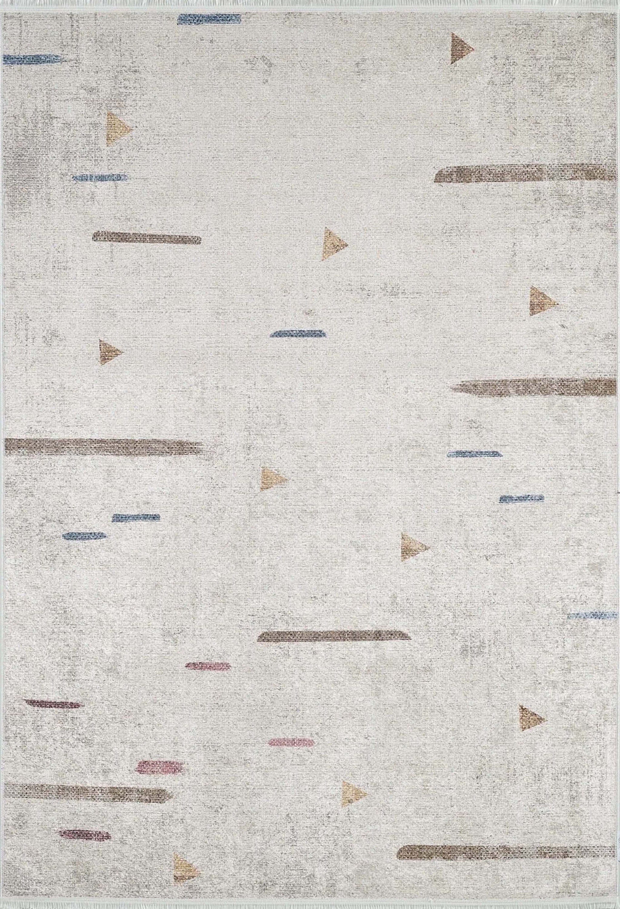 Arsela Turkish White Cream Rug