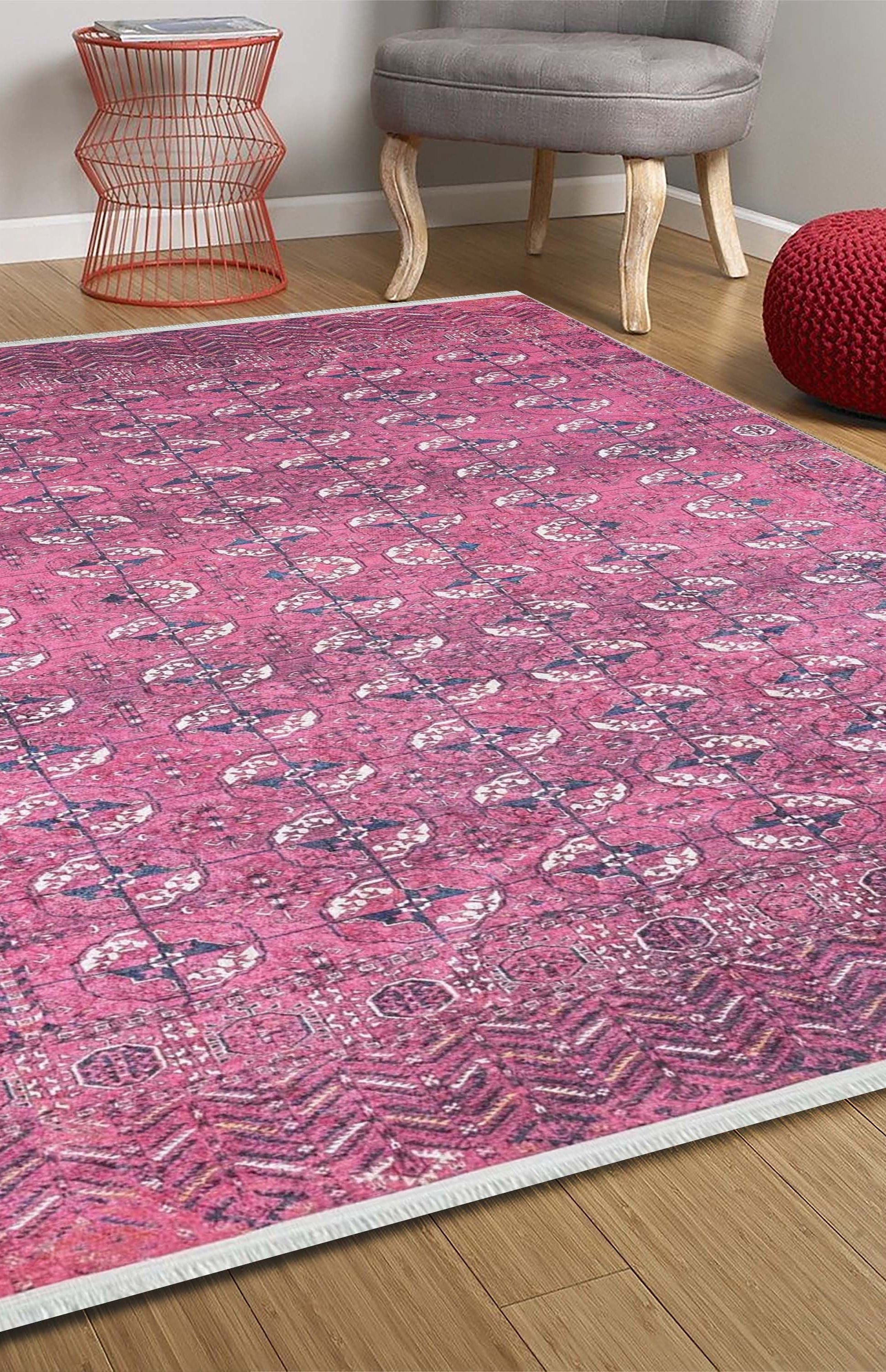 Alita Afghan Hot Pink Rug
