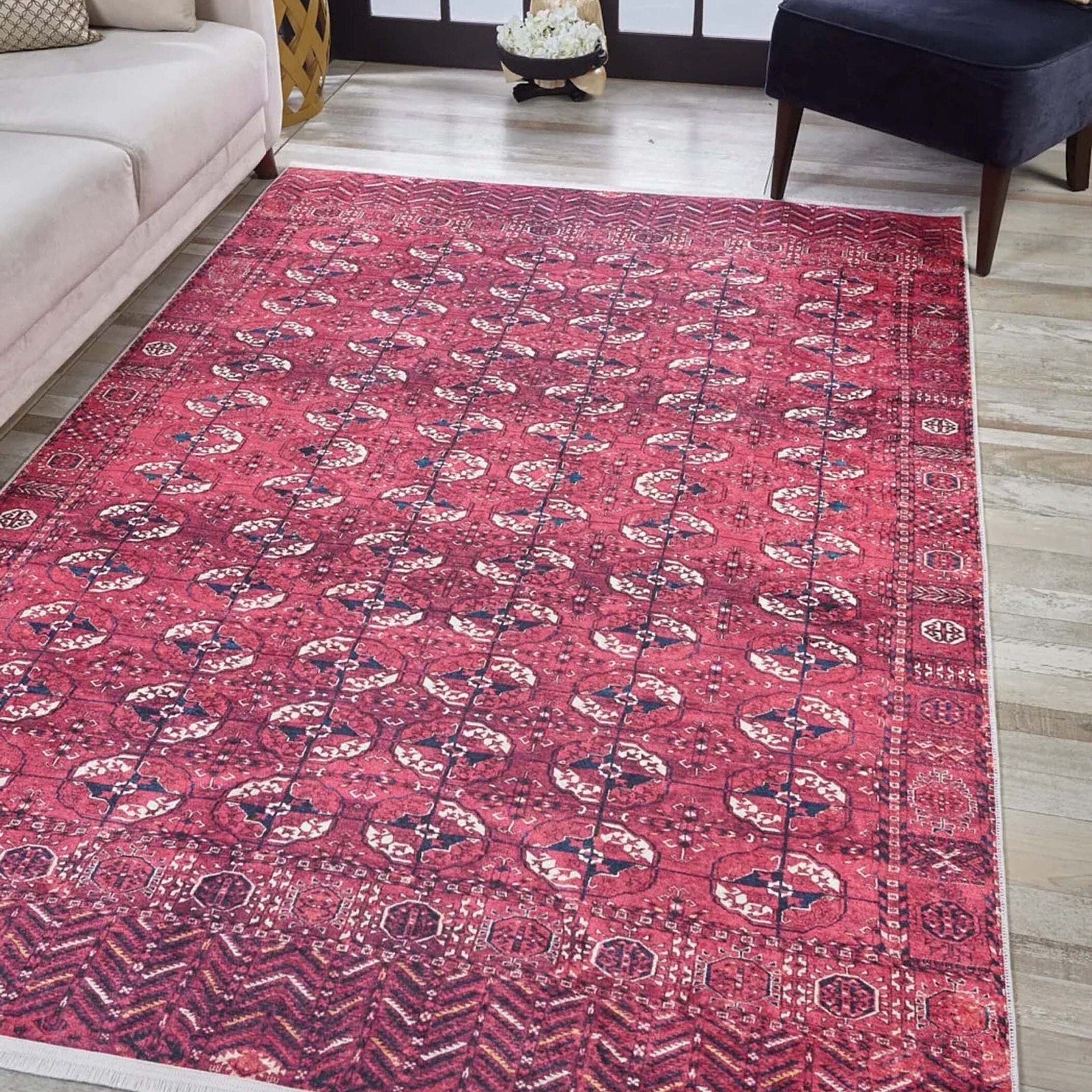 Alita Afghan Hot Pink Rug