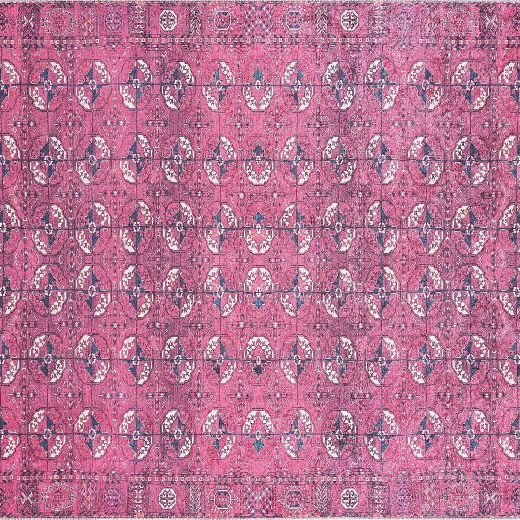 Alita Afghan Hot Pink Rug