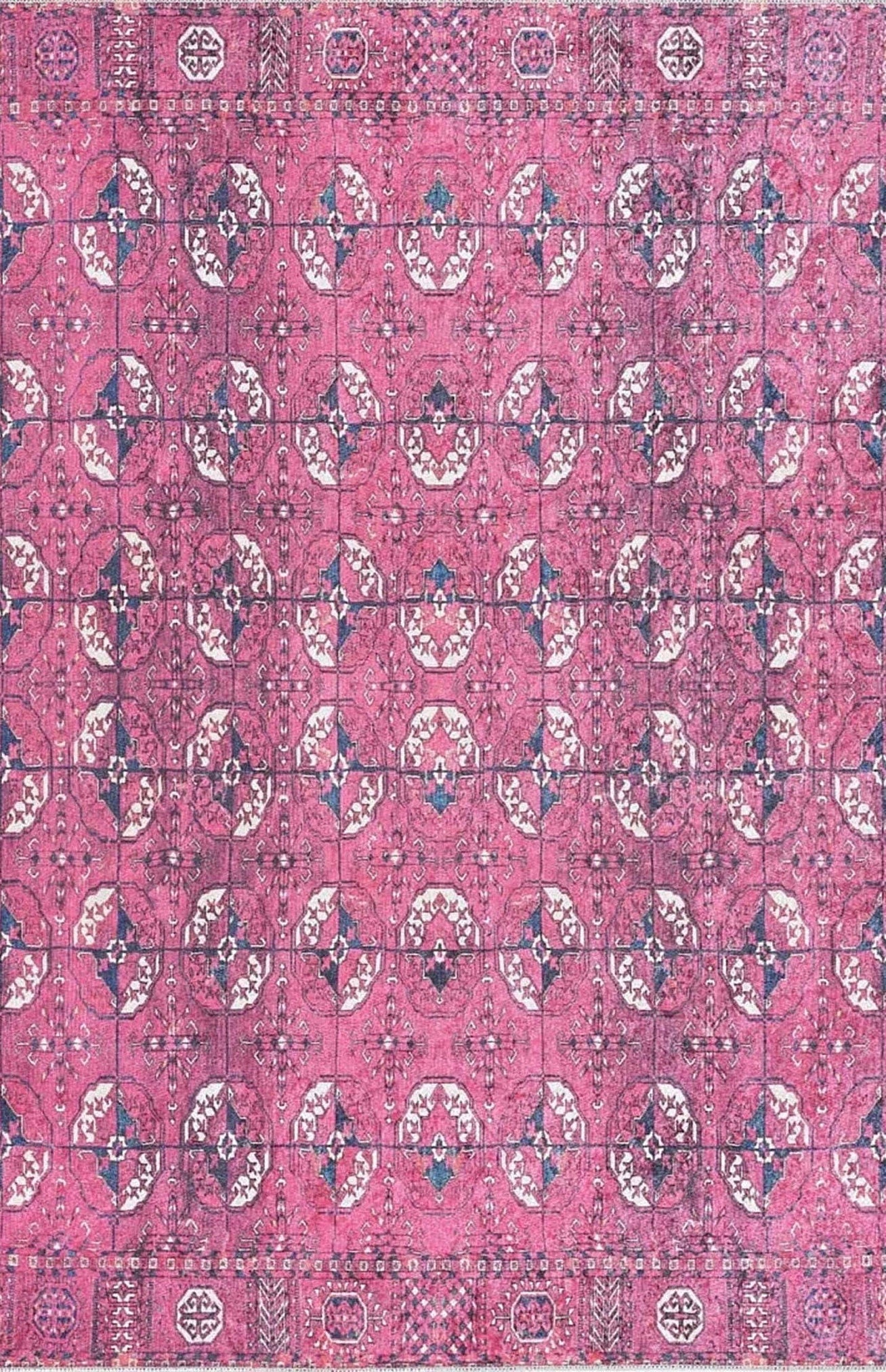 Alita Afghan Hot Pink Rug
