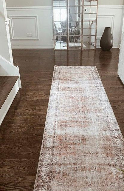 Arva Turkish Faded Orange and Brown Rug